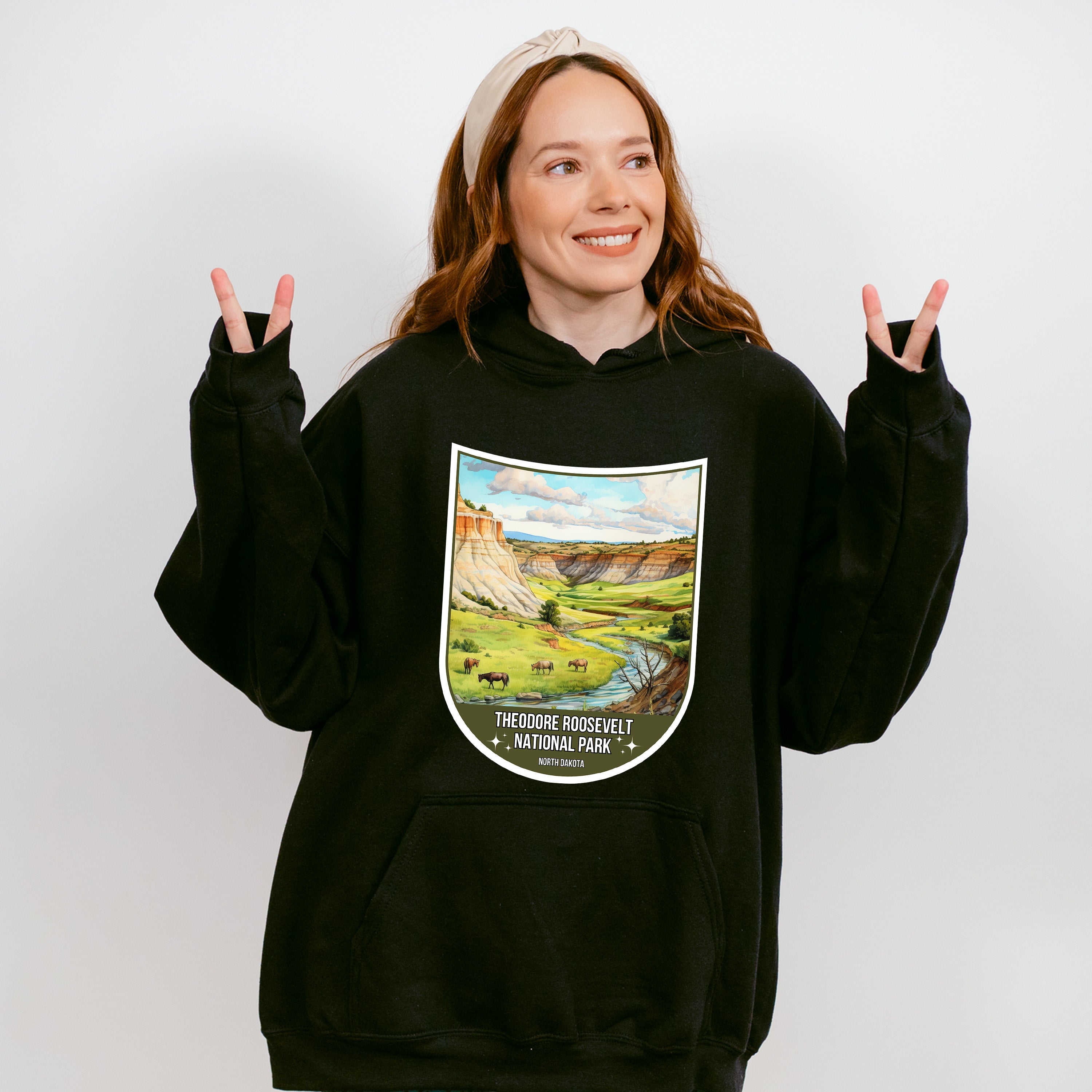 Theodore Roosevelt National Park North Dakota - National Parks Unisex Crewneck T-Shirt Sweatshirt Hoodie