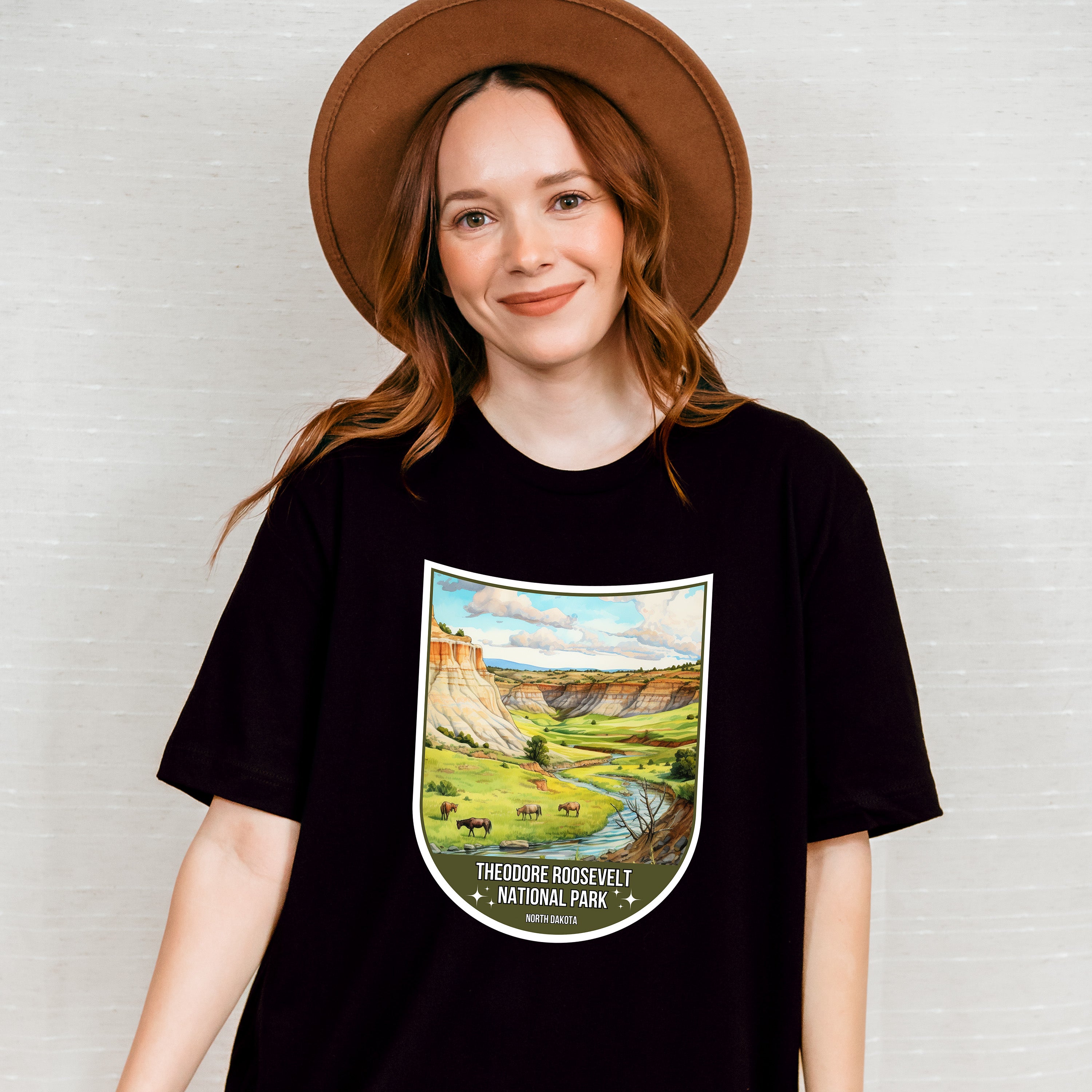 Theodore Roosevelt National Park North Dakota - National Parks Unisex Crewneck T-Shirt Sweatshirt Hoodie