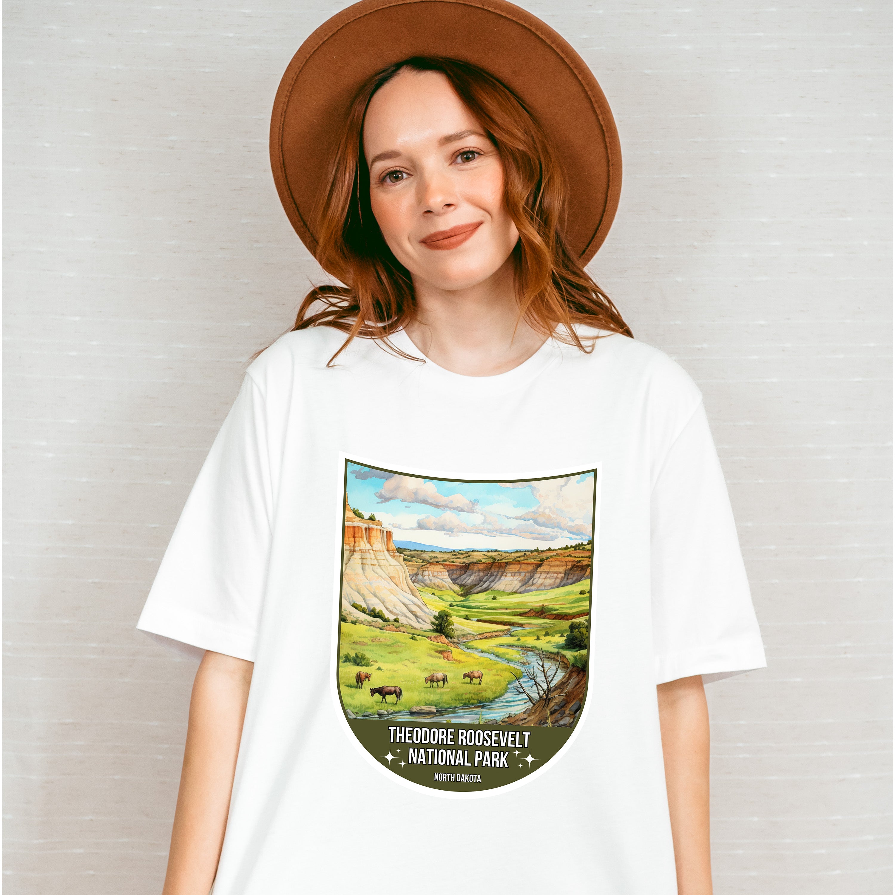Theodore Roosevelt National Park North Dakota - National Parks Unisex Crewneck T-Shirt Sweatshirt Hoodie