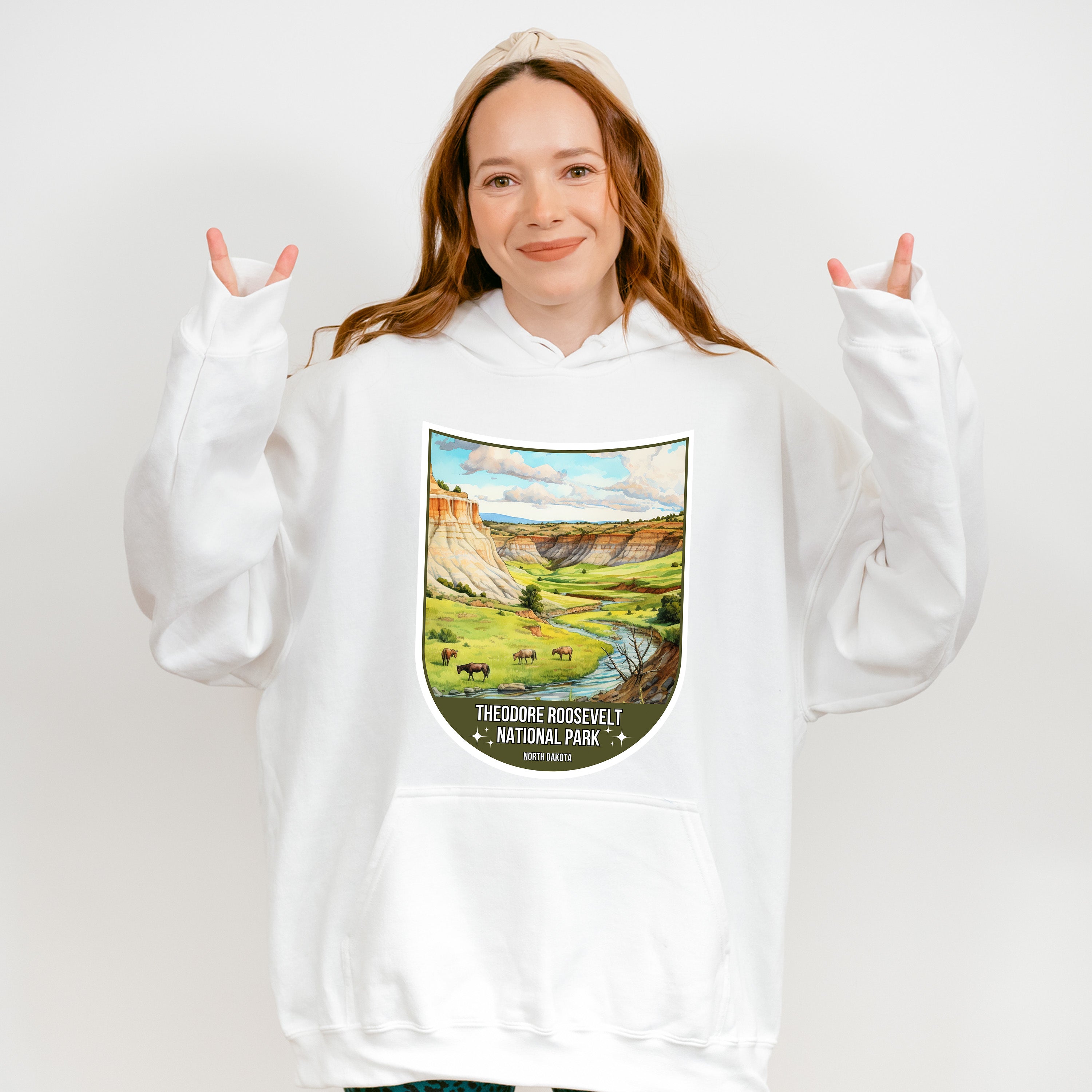 Theodore Roosevelt National Park North Dakota - National Parks Unisex Crewneck T-Shirt Sweatshirt Hoodie