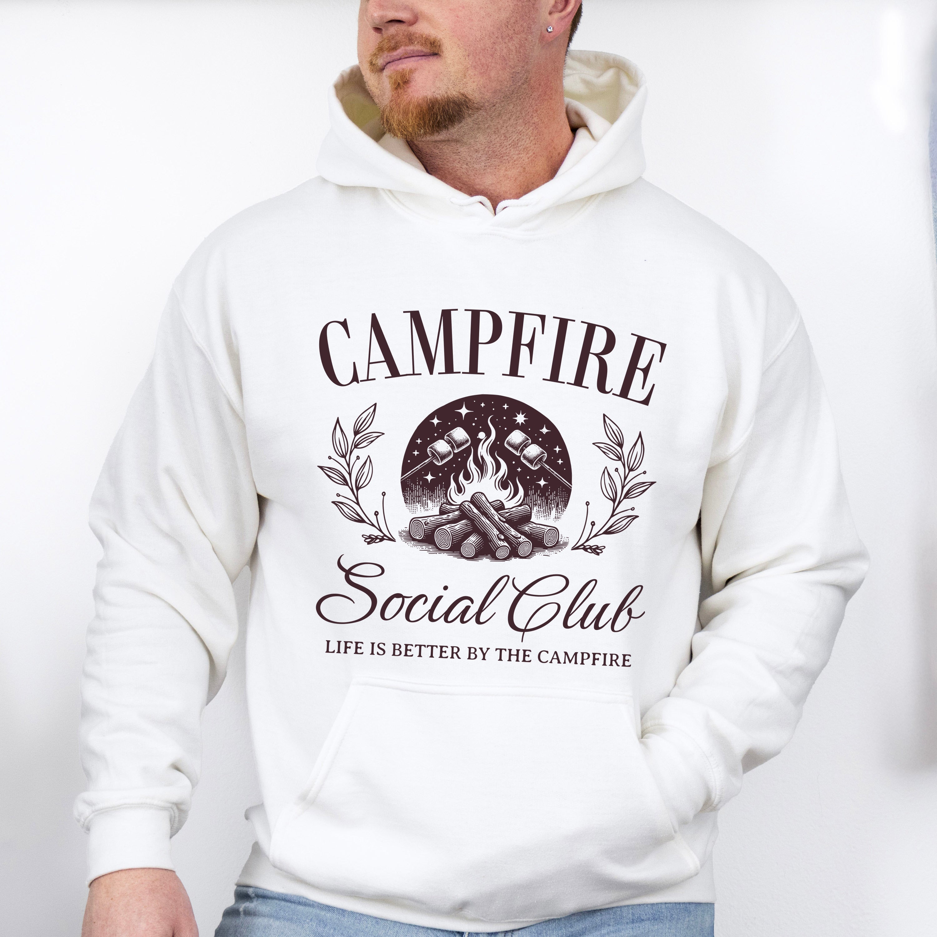 Campfire Social Club Design - Camping Unisex Crewneck T-Shirt Sweatshirt Hoodie