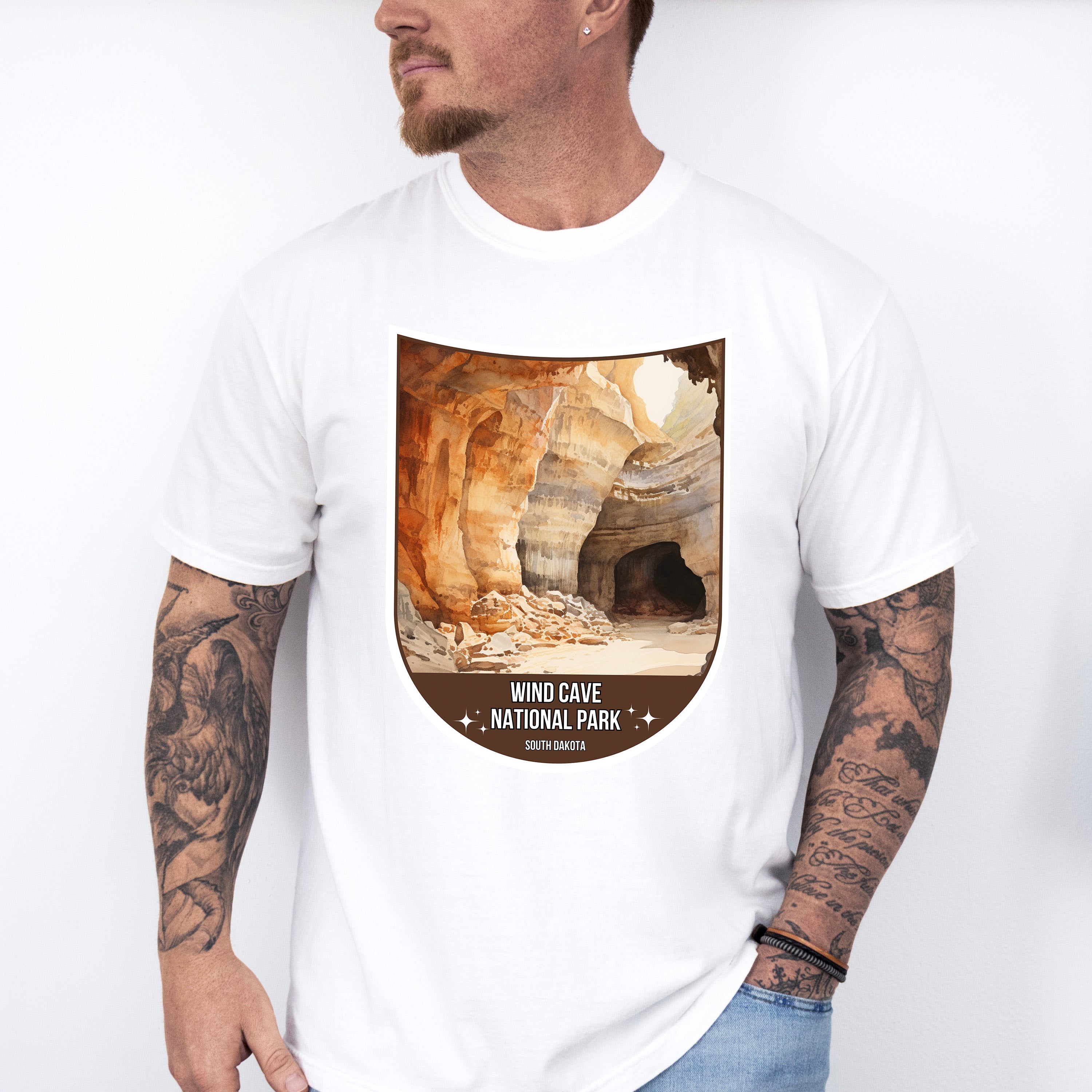 Wind Cave National Park South Dakota - National Parks Unisex Crewneck T-Shirt Sweatshirt Hoodie