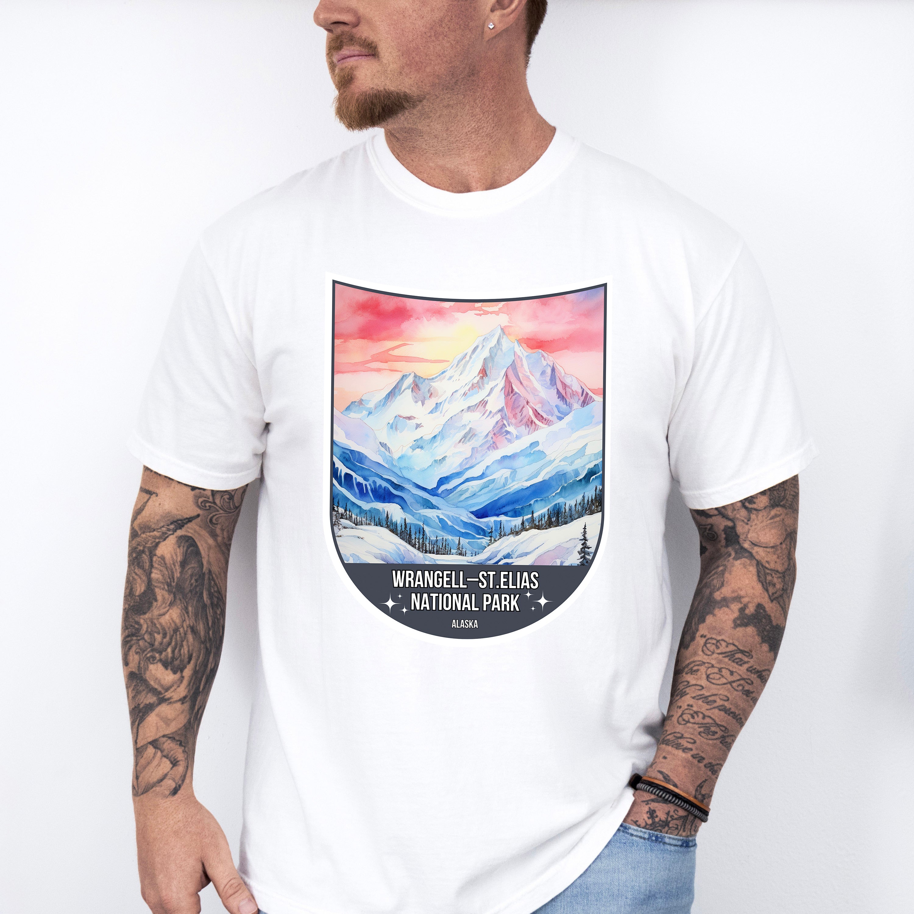 Wrangell St. Elias National Park Alaska - National Parks Unisex Crewneck T-Shirt Sweatshirt Hoodie