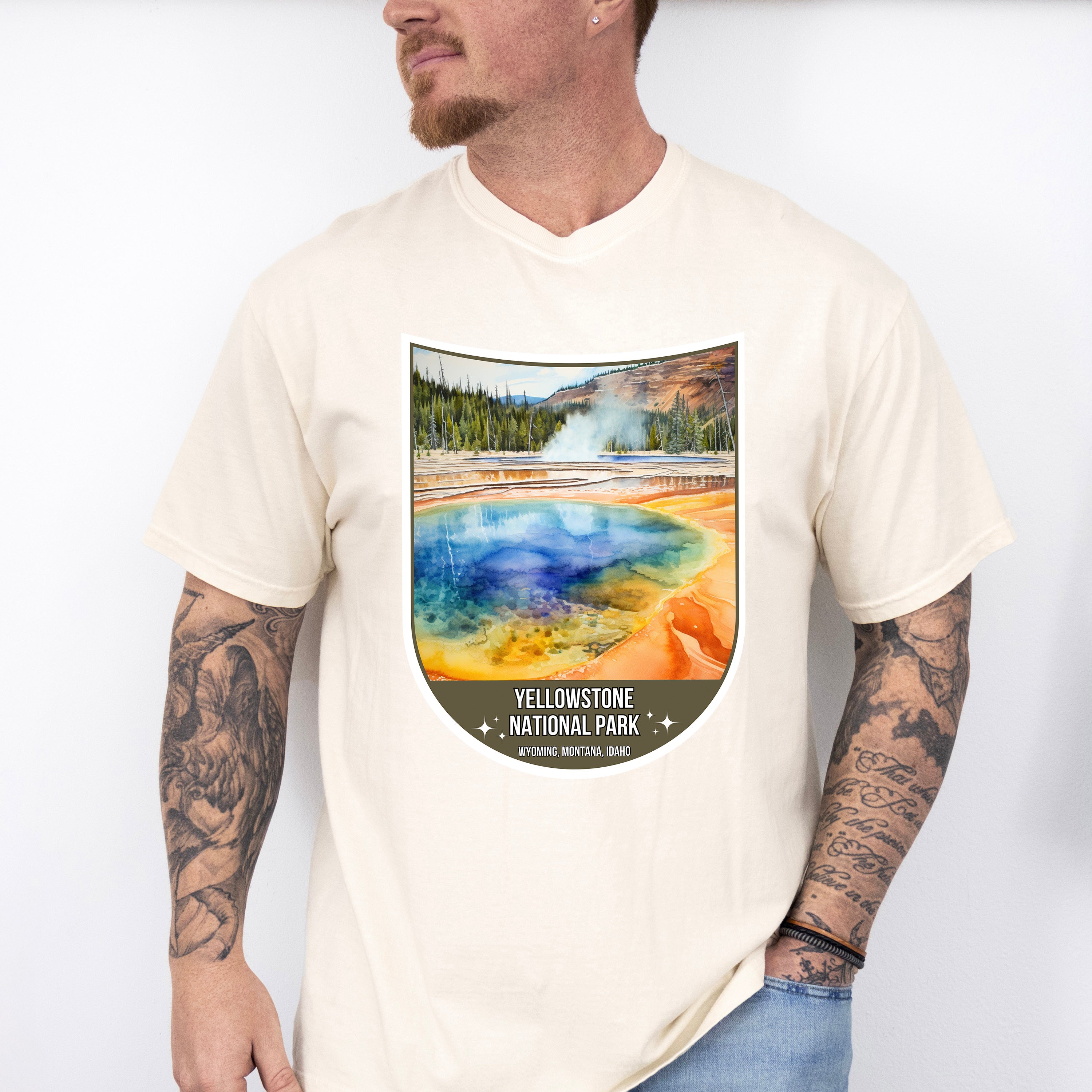 Yellowstone National Park Wyoming, Montana, Idaho - National Parks Unisex Crewneck T-Shirt Sweatshirt Hoodie