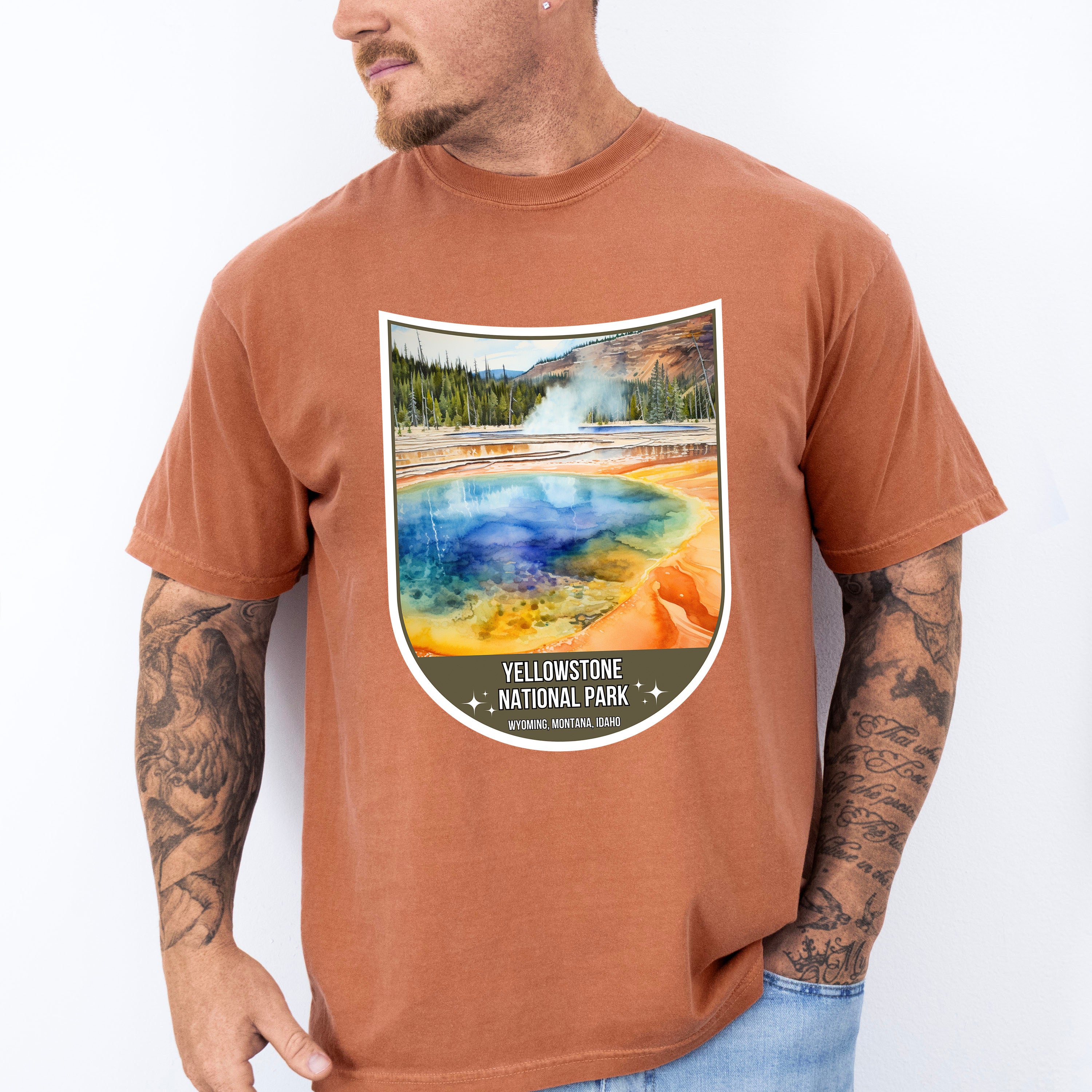 Yellowstone National Park Wyoming, Montana, Idaho - National Parks Unisex Crewneck T-Shirt Sweatshirt Hoodie