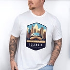 Illinois Springfield - States & Cities Unisex Crewneck T-Shirt Sweatshirt Hoodie