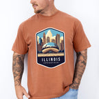 Illinois Springfield - States & Cities Unisex Crewneck T-Shirt Sweatshirt Hoodie