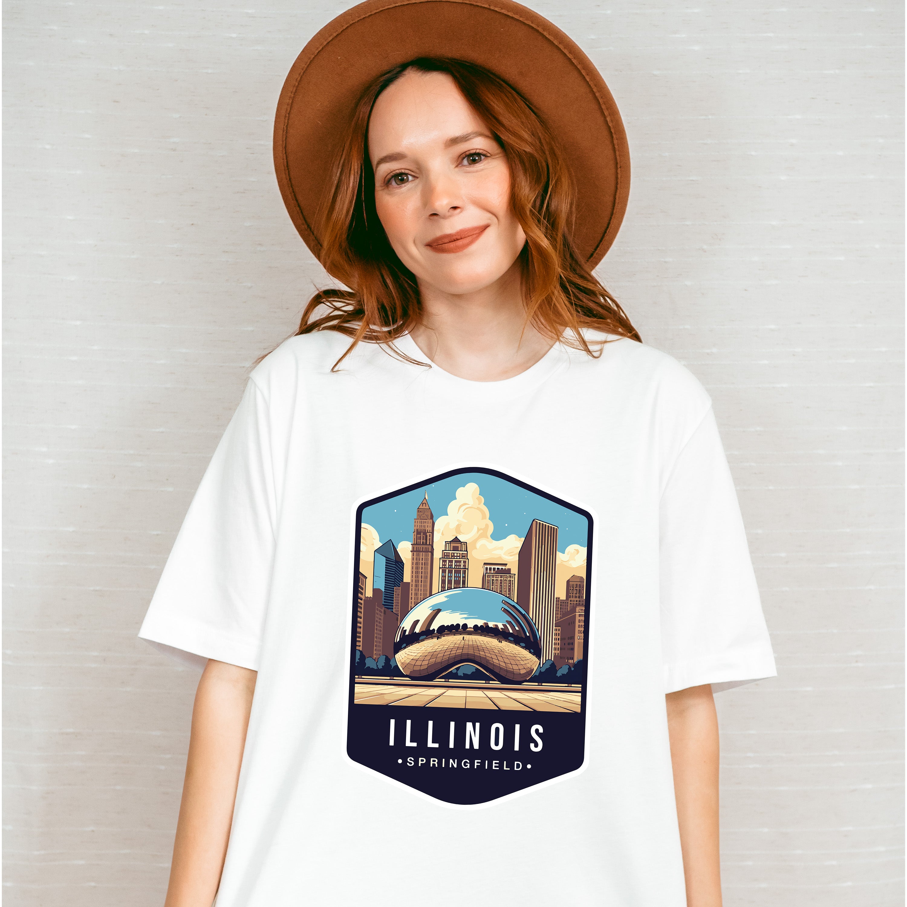 Illinois Springfield - States &amp; Cities Unisex Crewneck T-Shirt Sweatshirt Hoodie