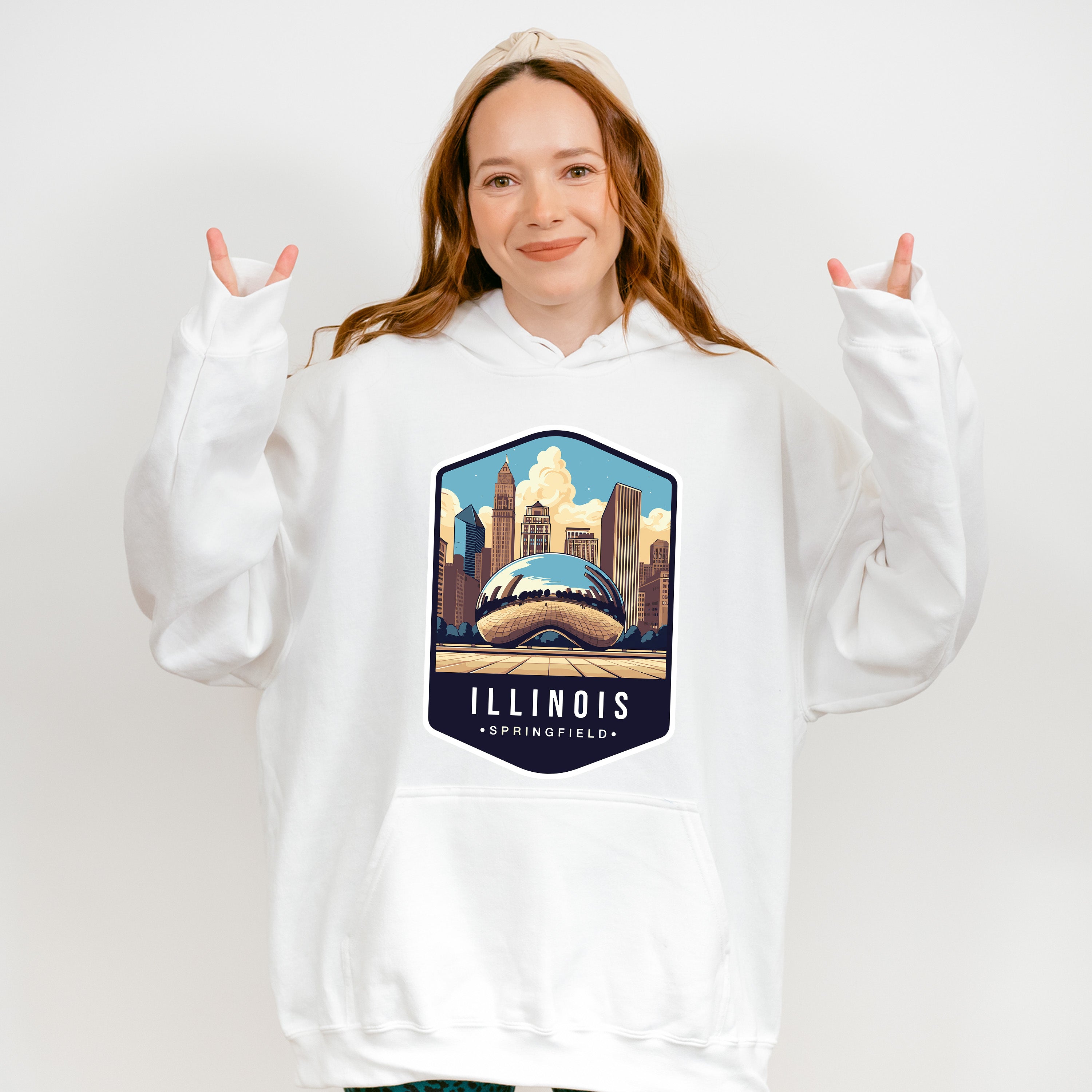 Illinois Springfield - States &amp; Cities Unisex Crewneck T-Shirt Sweatshirt Hoodie