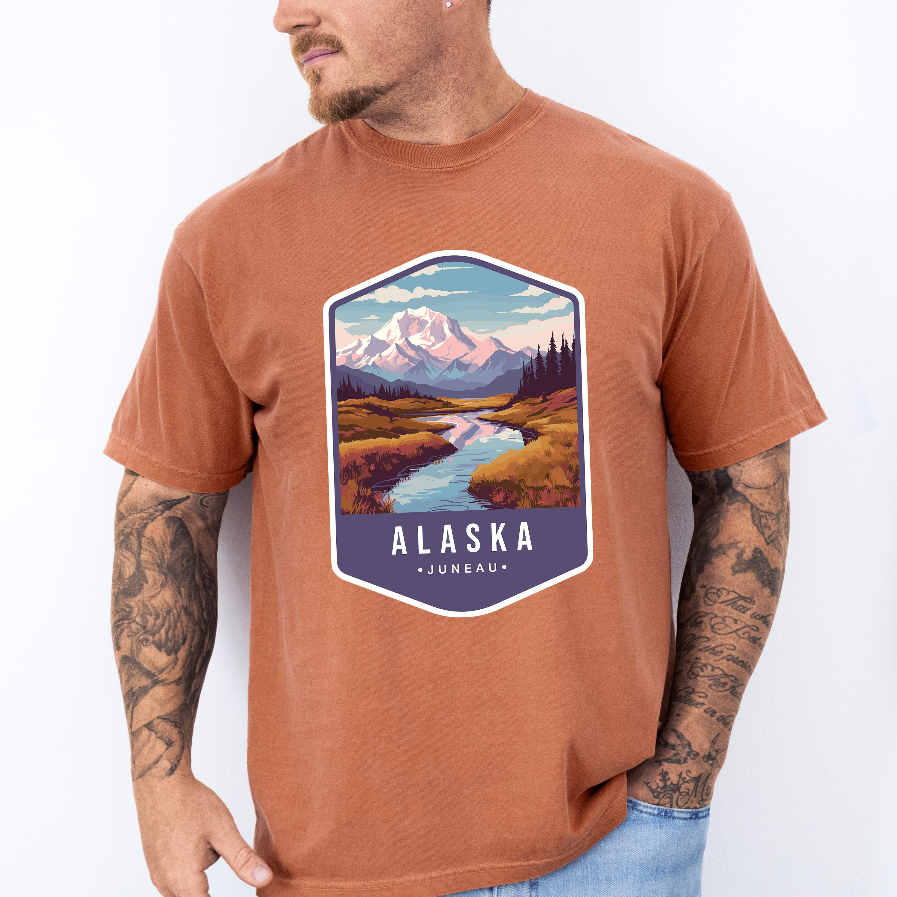Alaska Juneau - States &amp; Cities Unisex Crewneck T-Shirt Sweatshirt Hoodie