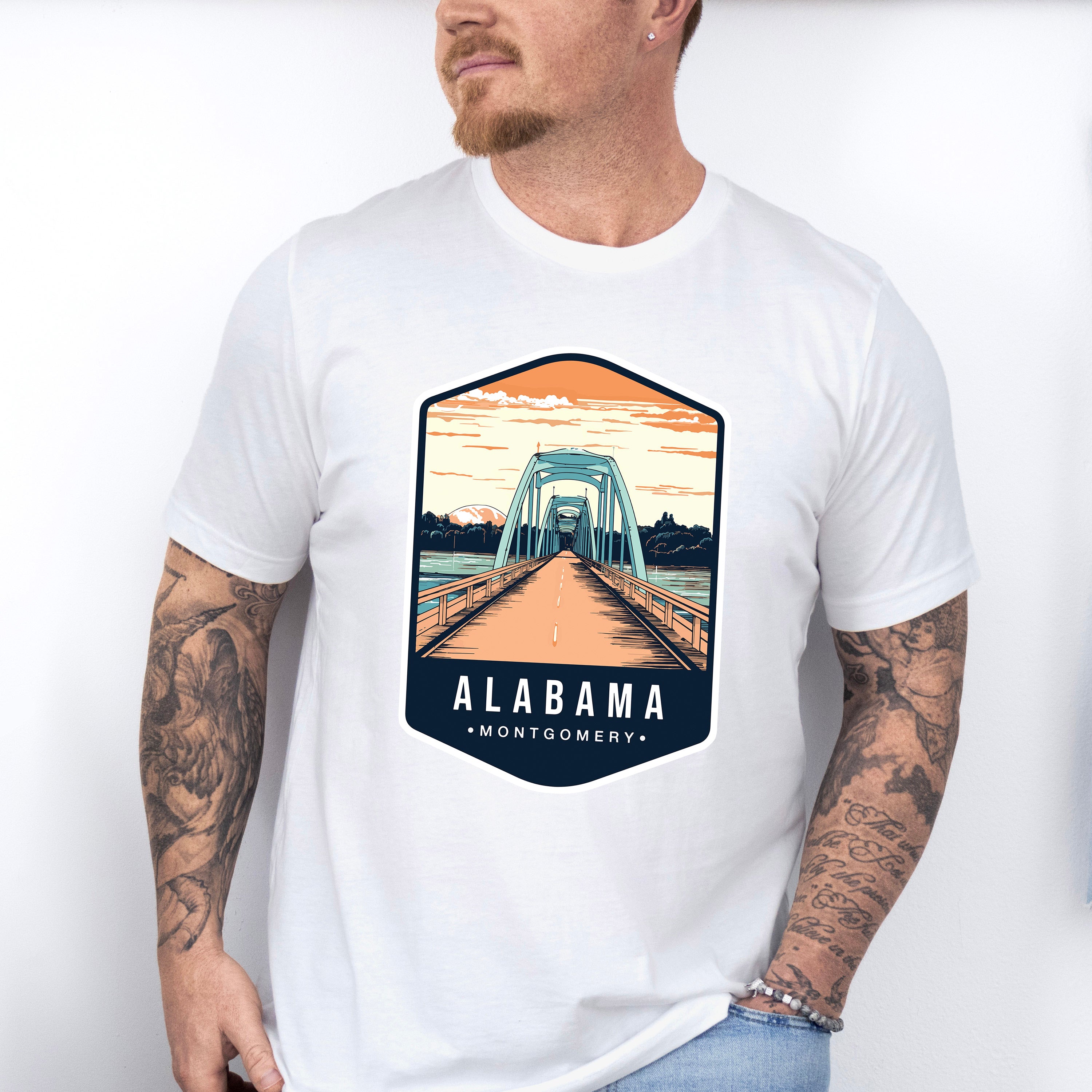 Alabama Montgomery - States &amp; Cities Unisex Crewneck T-Shirt Sweatshirt Hoodie