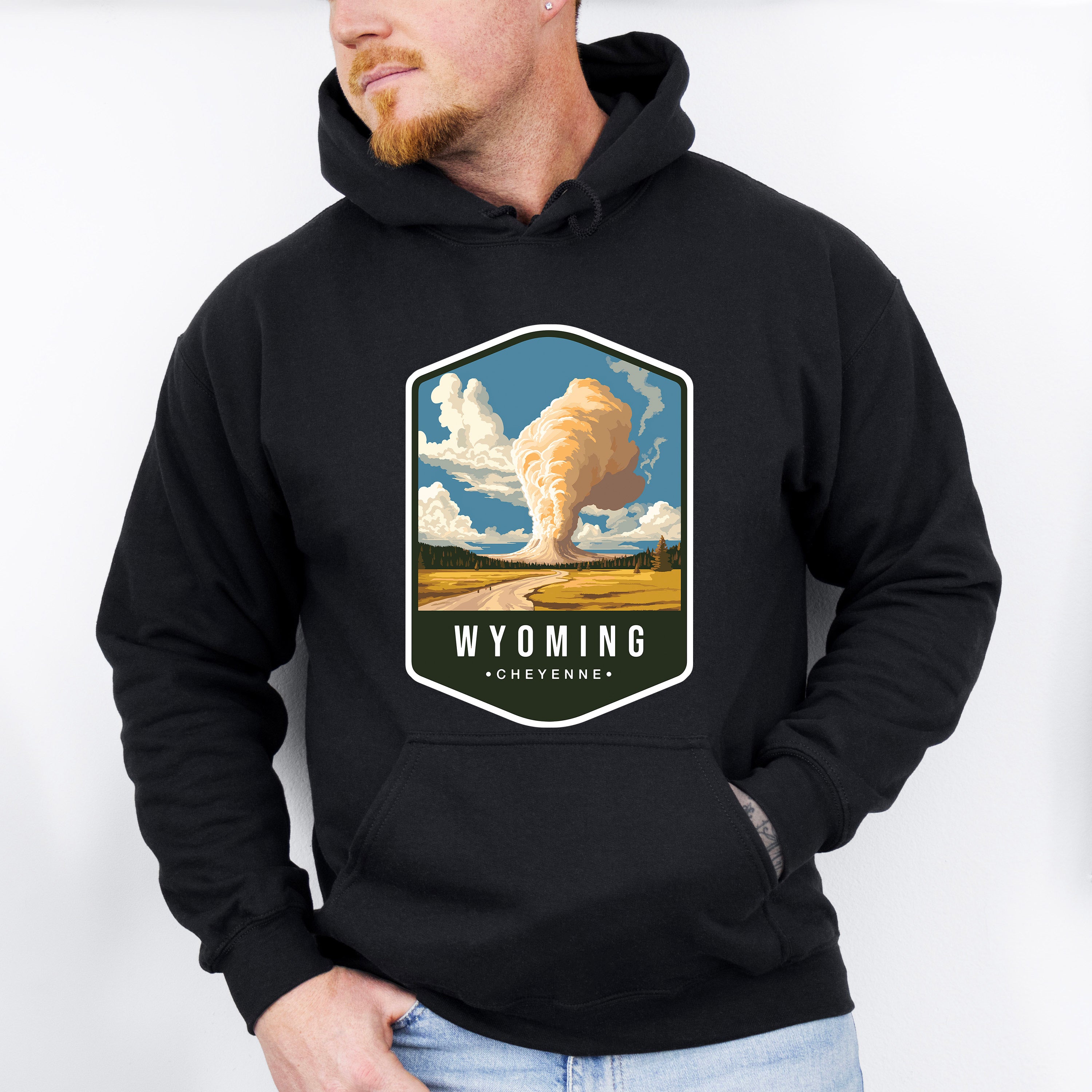 Wyoming Cheyenne - States &amp; Cities Unisex Crewneck T-Shirt Sweatshirt Hoodie