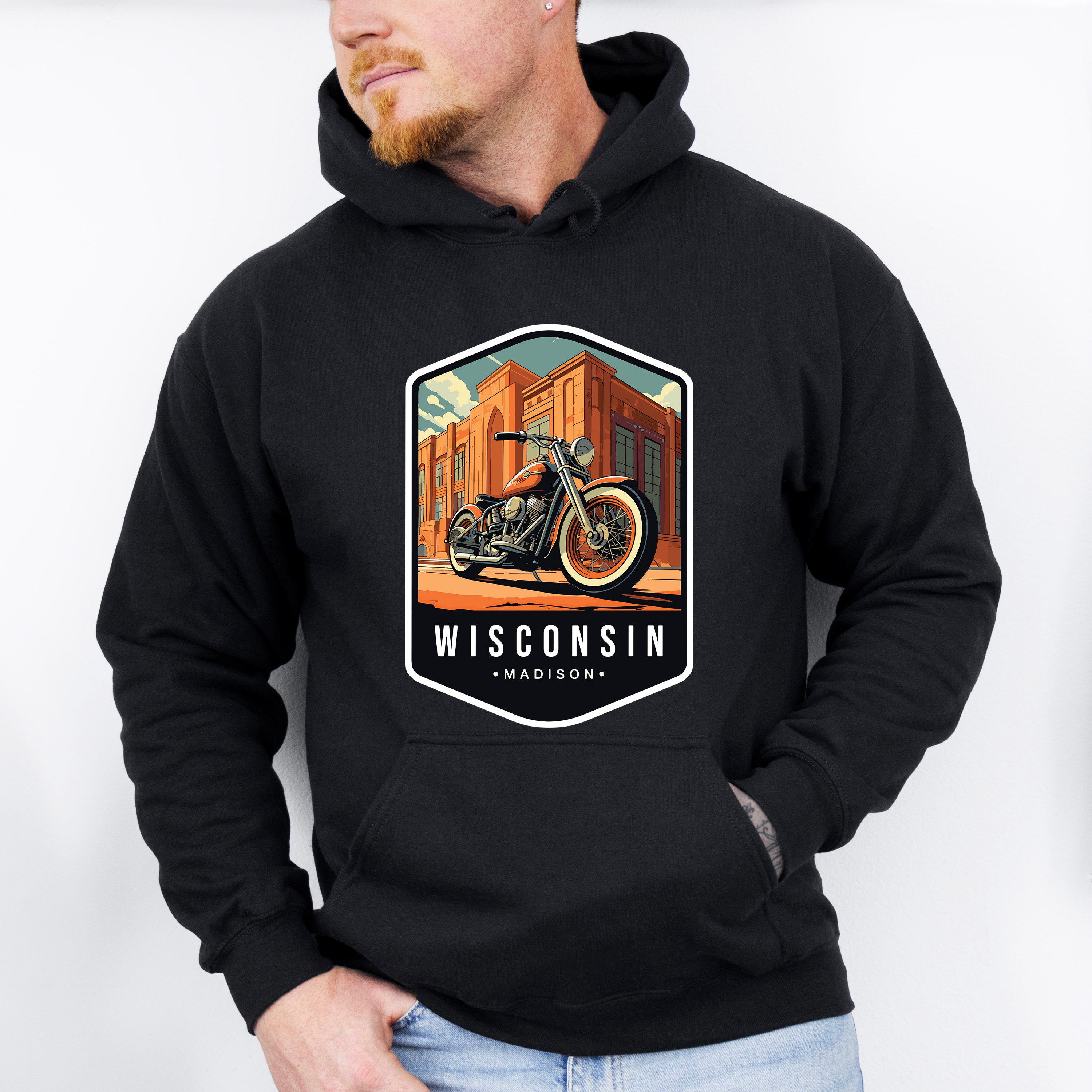 Wisconsin Madison - States &amp; Cities Unisex Crewneck T-Shirt Sweatshirt Hoodie