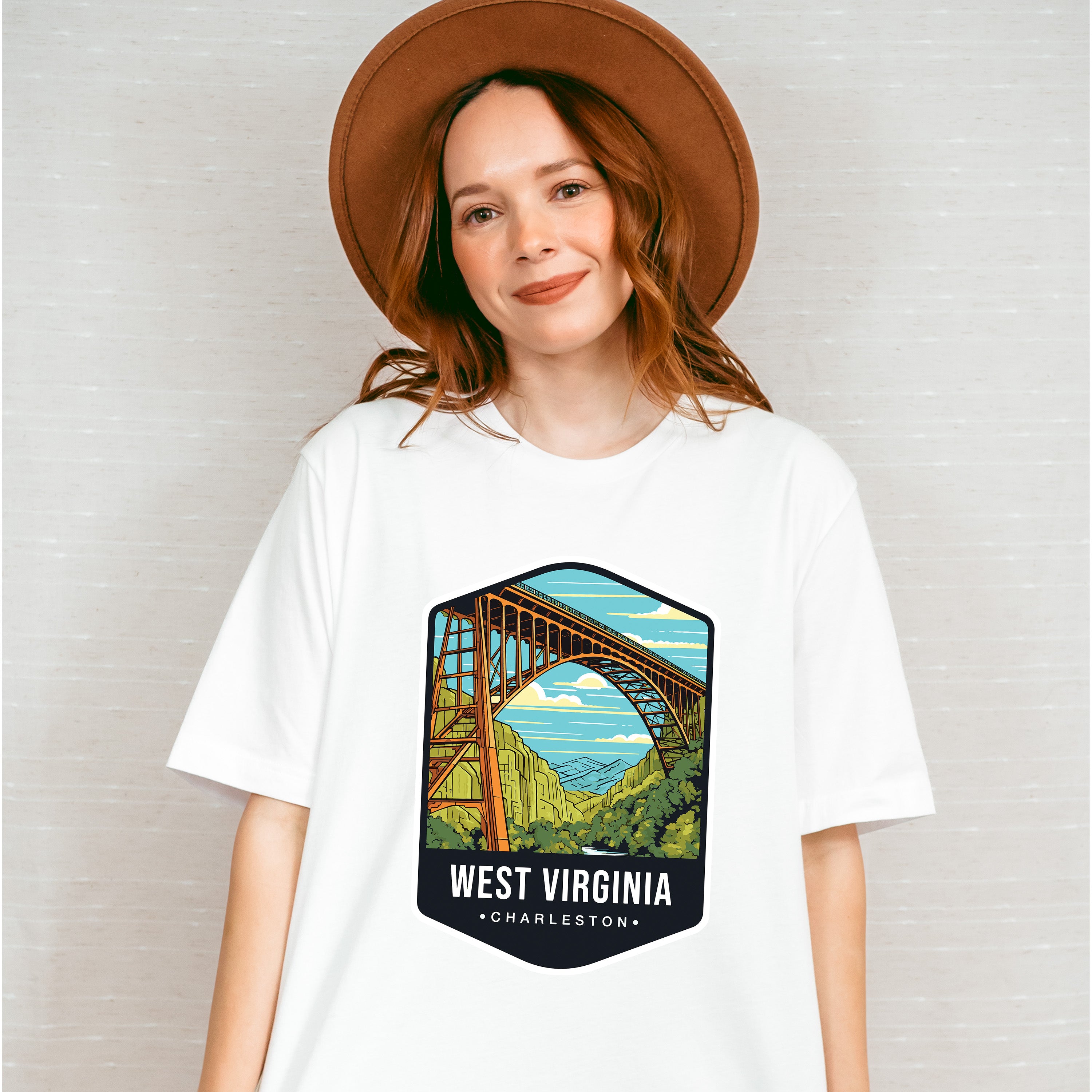 West Virginia Charleston - States &amp; Cities Unisex Crewneck T-Shirt Sweatshirt Hoodie