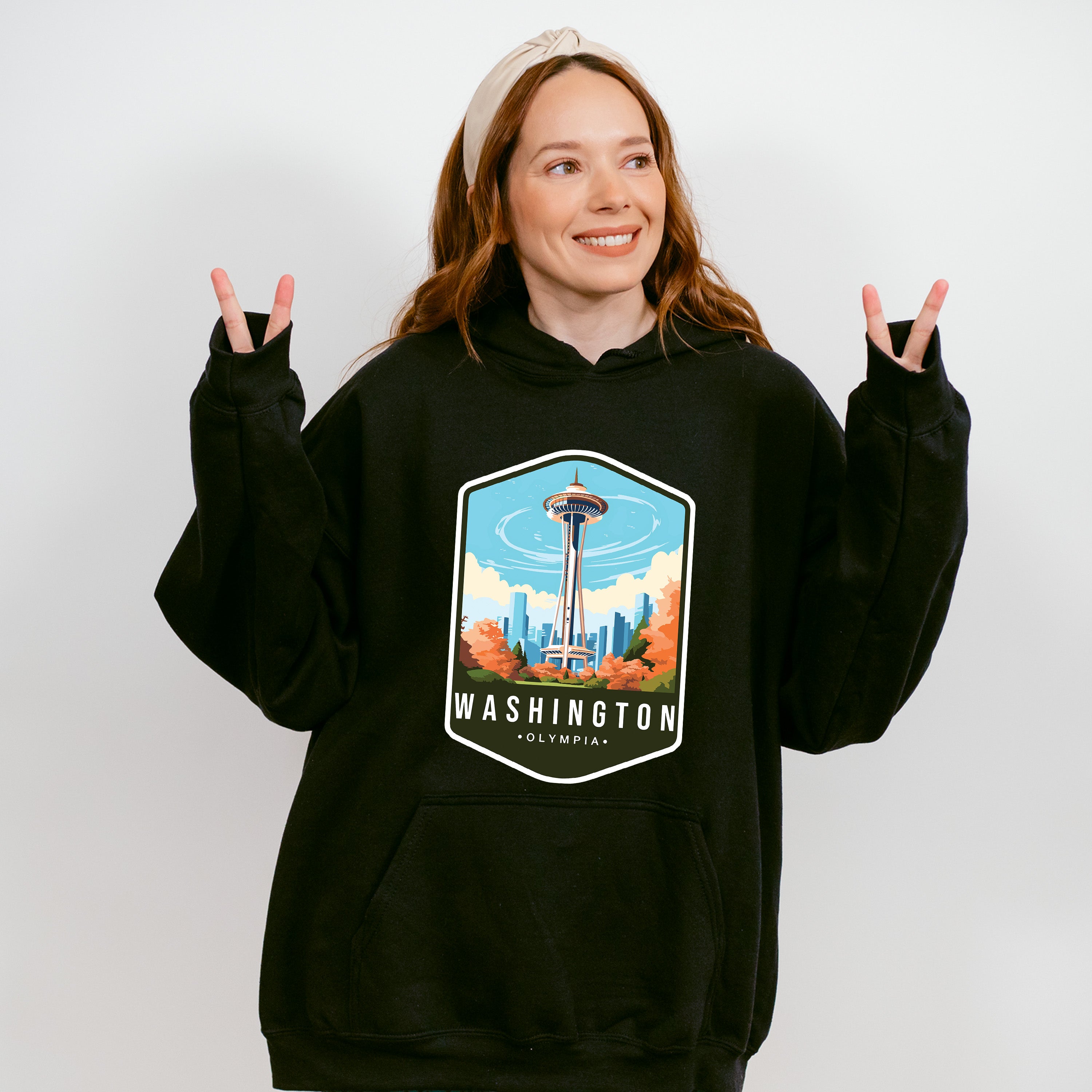 Washington Olympia - States &amp; Cities Unisex Crewneck T-Shirt Sweatshirt Hoodie