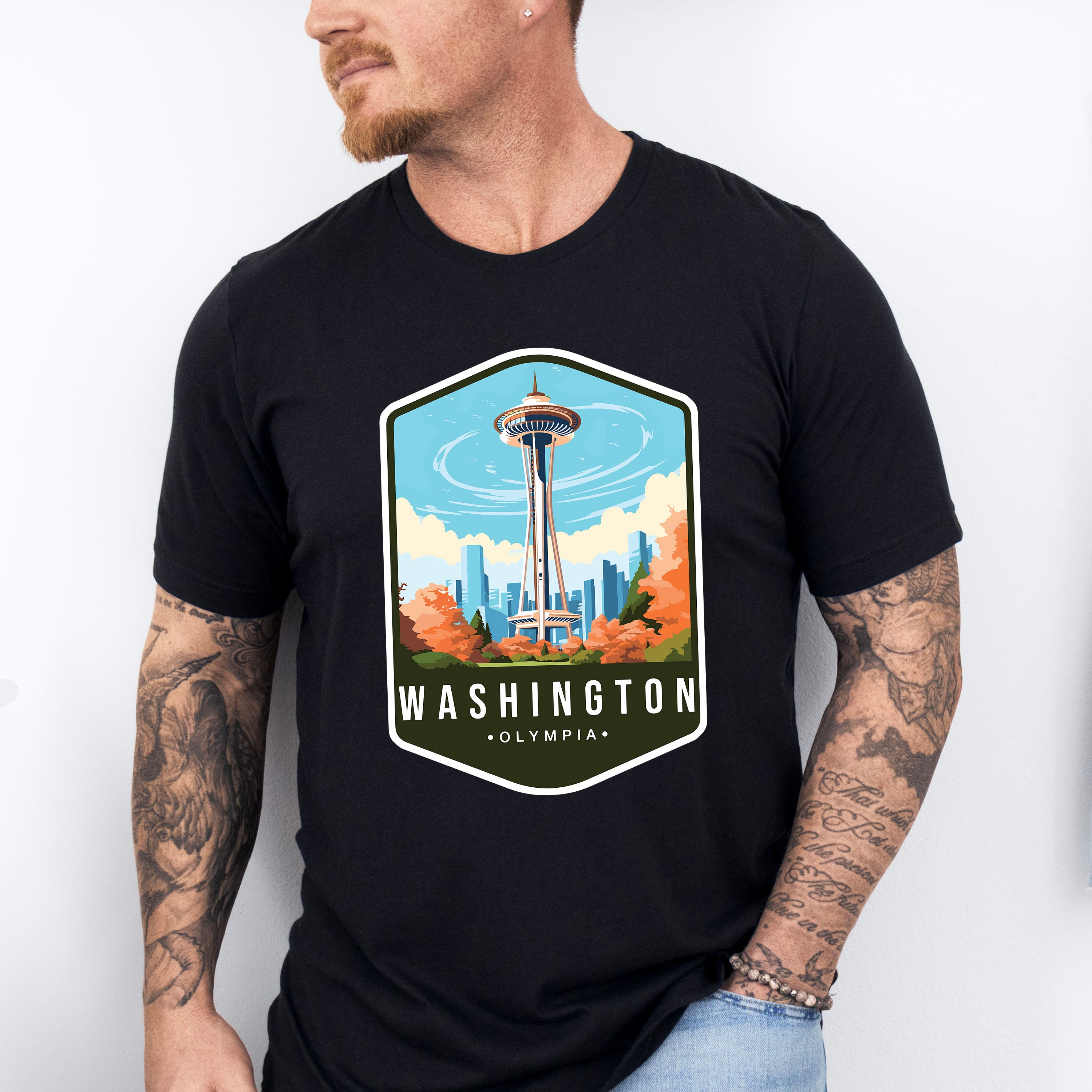 Washington Olympia - States &amp; Cities Unisex Crewneck T-Shirt Sweatshirt Hoodie