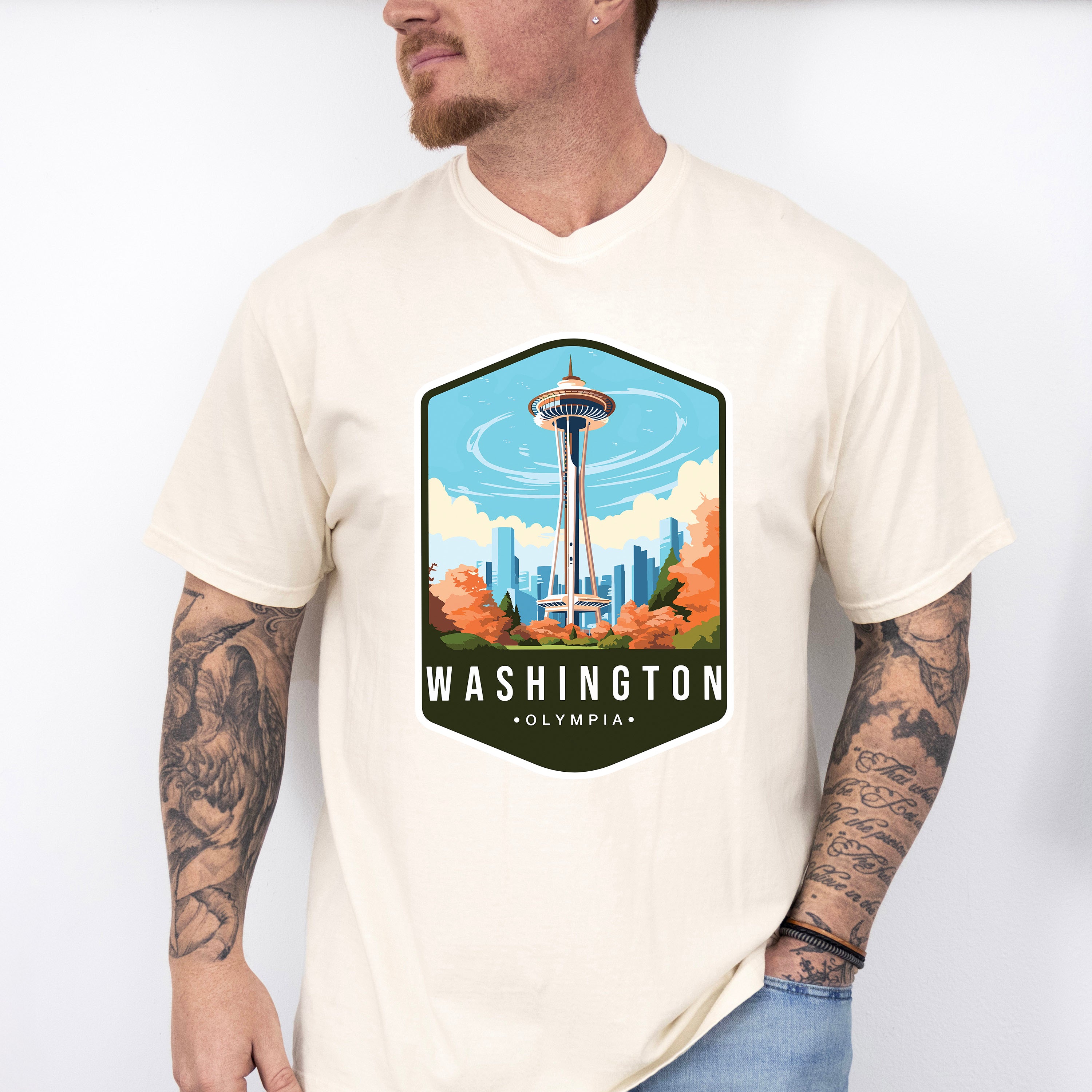 Washington Olympia - States &amp; Cities Unisex Crewneck T-Shirt Sweatshirt Hoodie