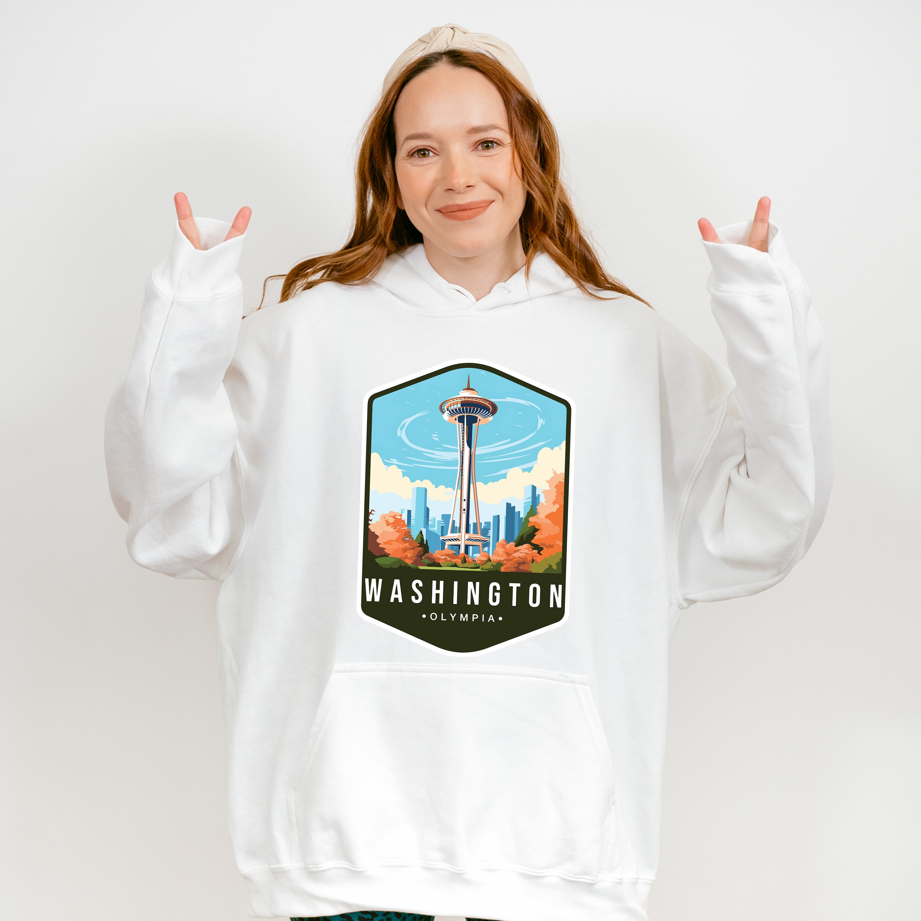 Washington Olympia - States &amp; Cities Unisex Crewneck T-Shirt Sweatshirt Hoodie