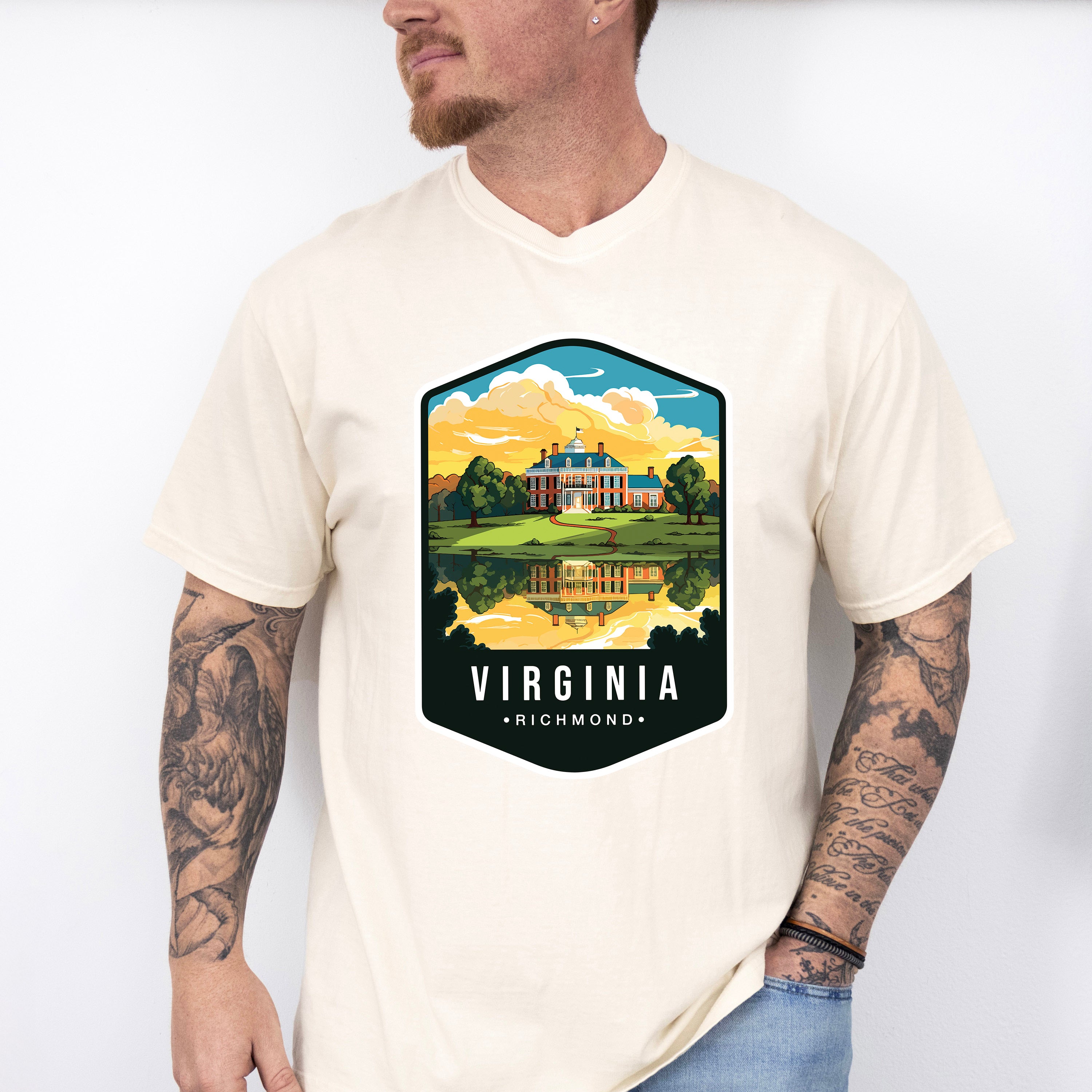 Virginia Richmond - States &amp; Cities Unisex Crewneck T-Shirt Sweatshirt Hoodie
