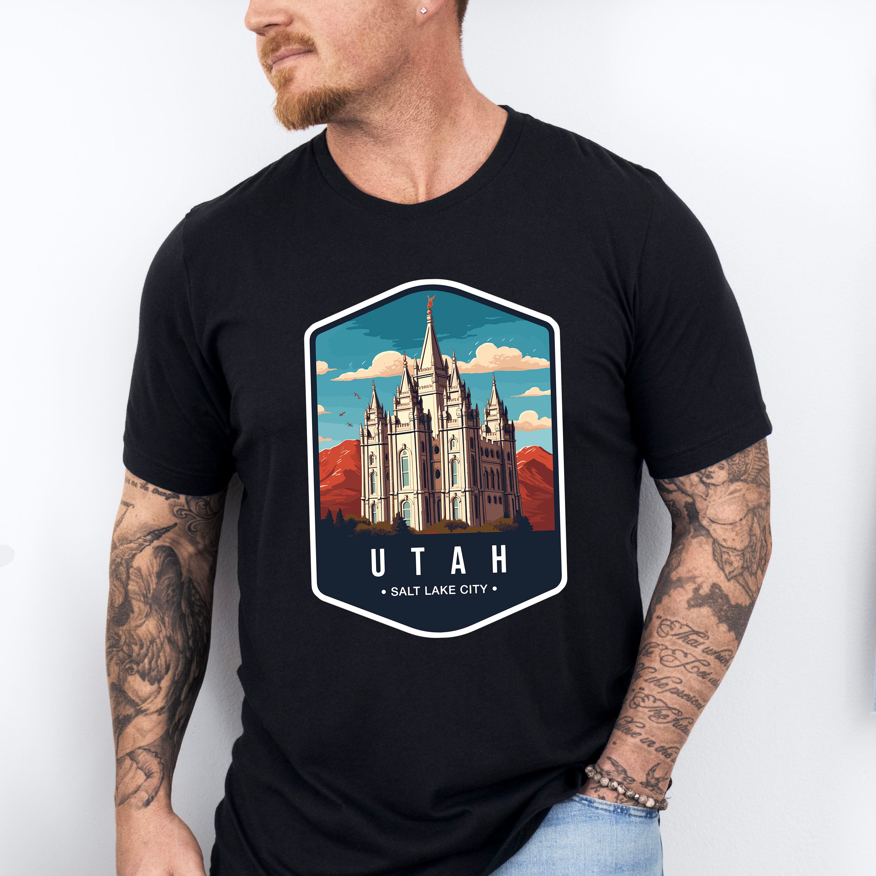 Utah Salt Lake City - States &amp; Cities Unisex Crewneck T-Shirt Sweatshirt Hoodie