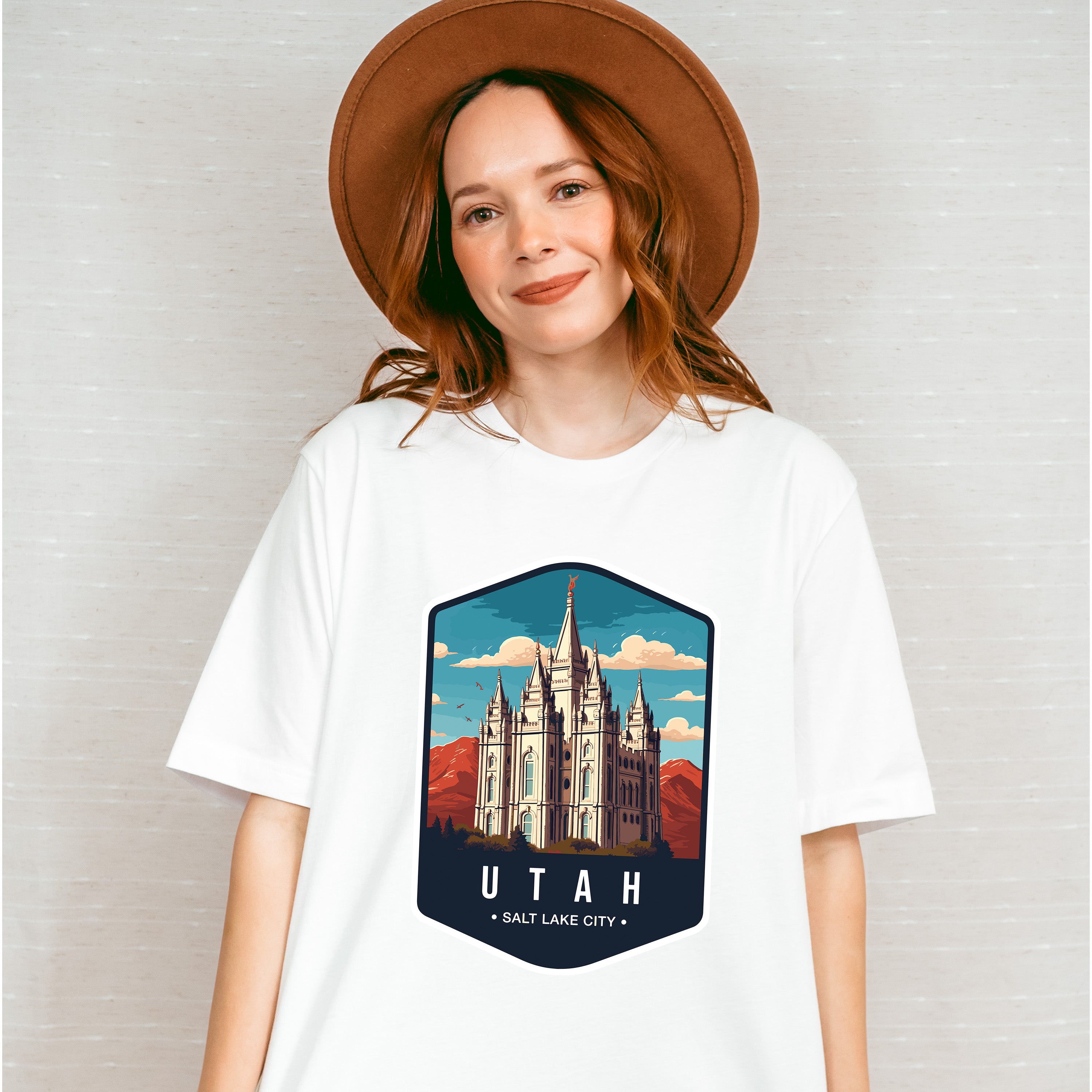 Utah Salt Lake City - States &amp; Cities Unisex Crewneck T-Shirt Sweatshirt Hoodie