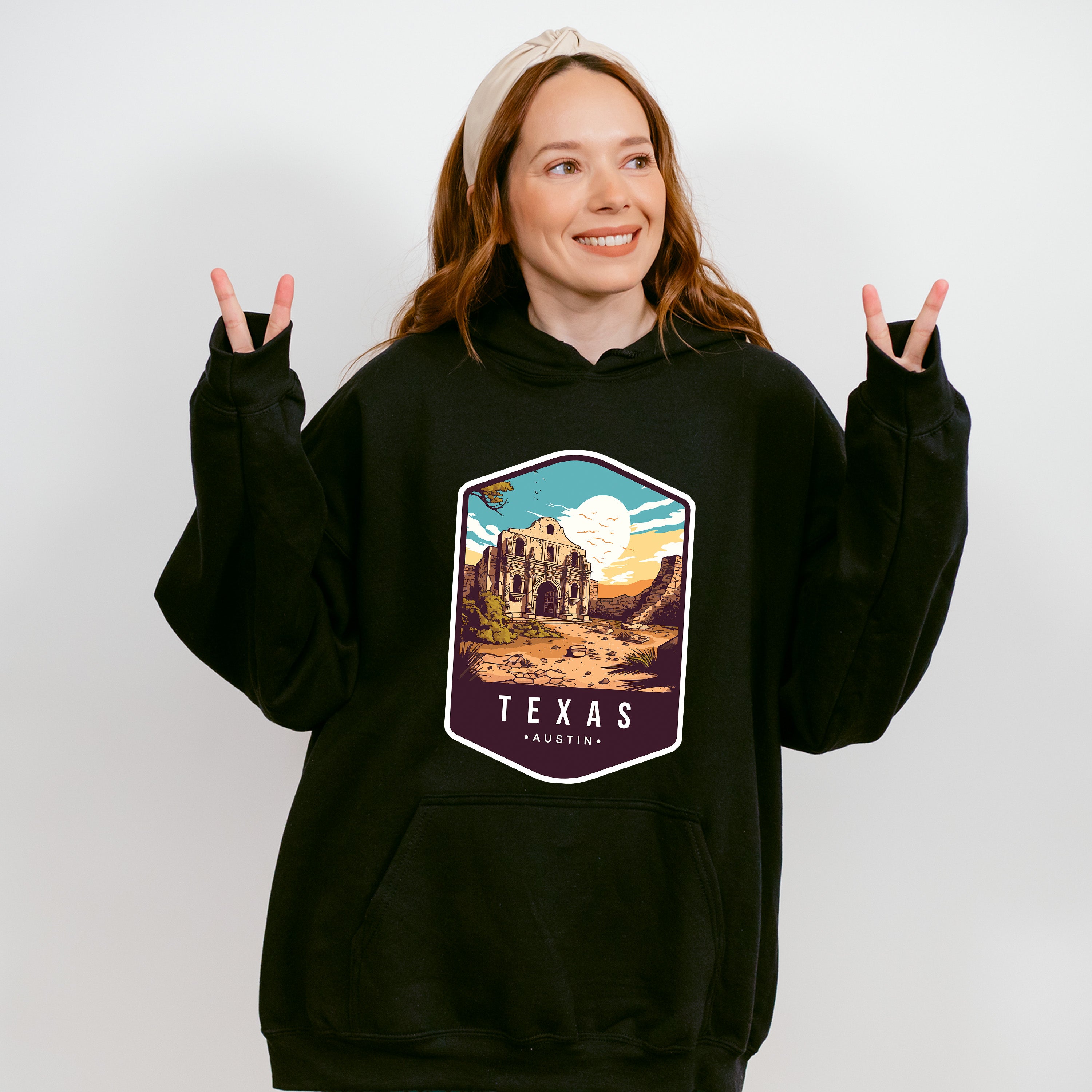 Texas Austin - States &amp; Cities Unisex Crewneck T-Shirt Sweatshirt Hoodie