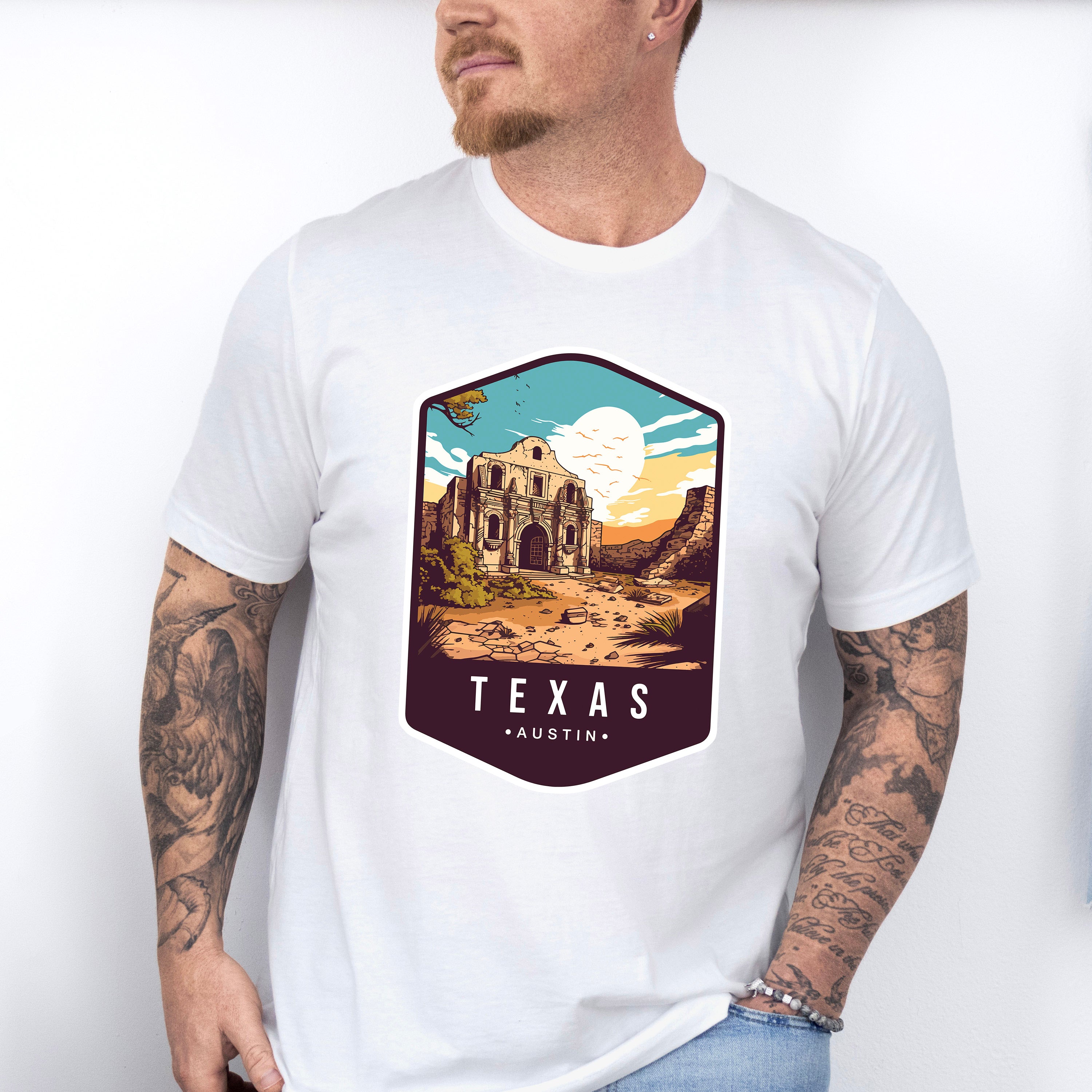 Texas Austin - States &amp; Cities Unisex Crewneck T-Shirt Sweatshirt Hoodie