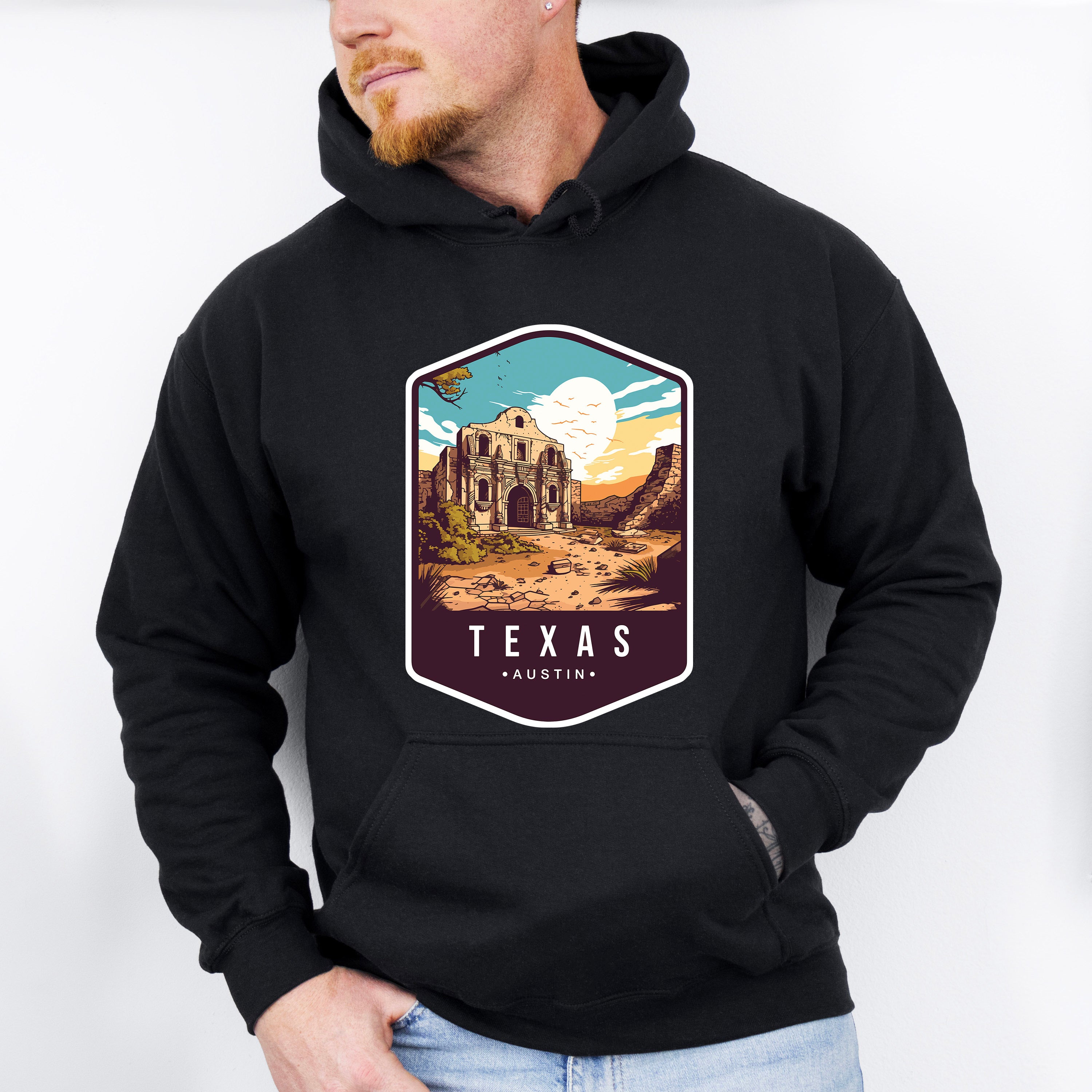 Texas Austin - States &amp; Cities Unisex Crewneck T-Shirt Sweatshirt Hoodie