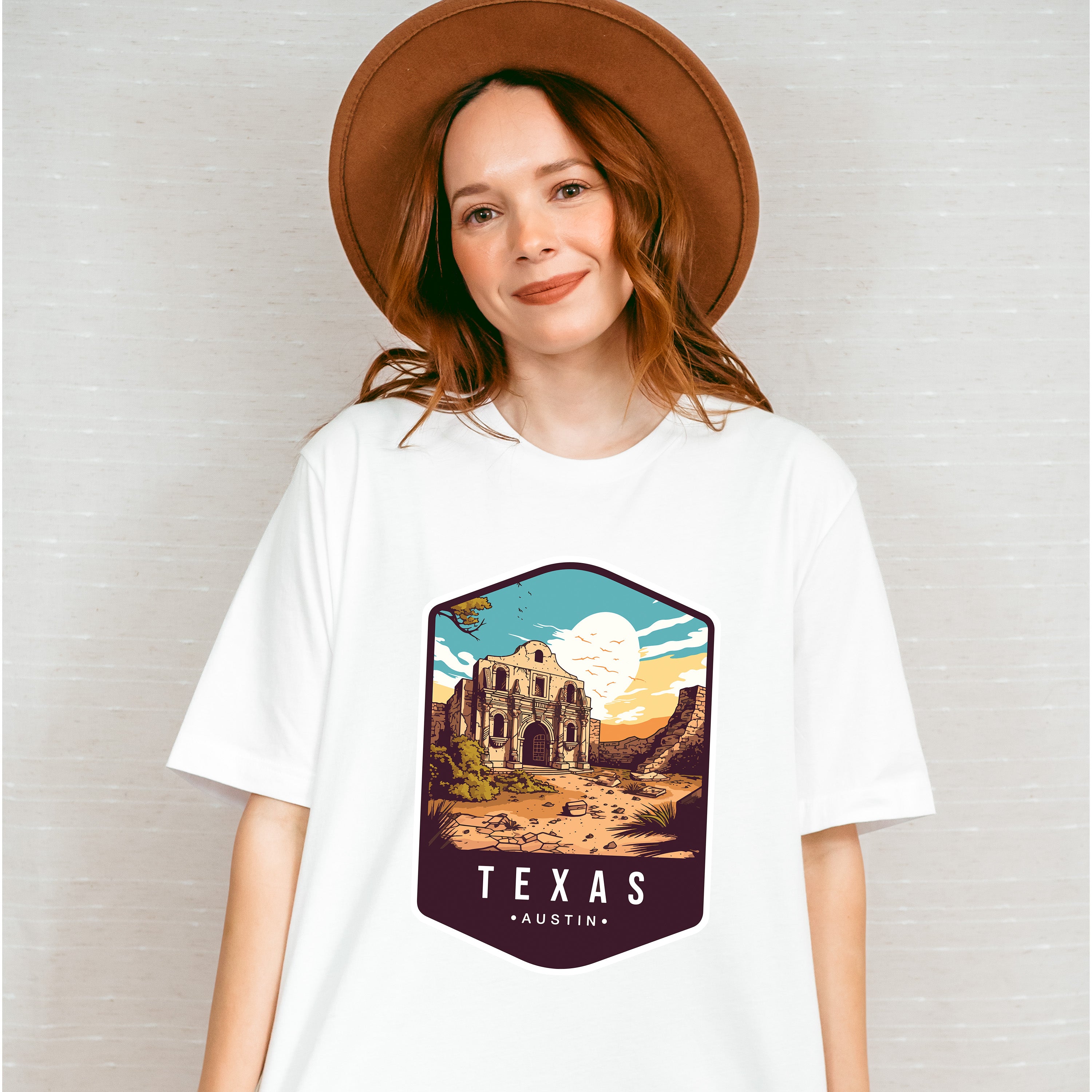 Texas Austin - States &amp; Cities Unisex Crewneck T-Shirt Sweatshirt Hoodie