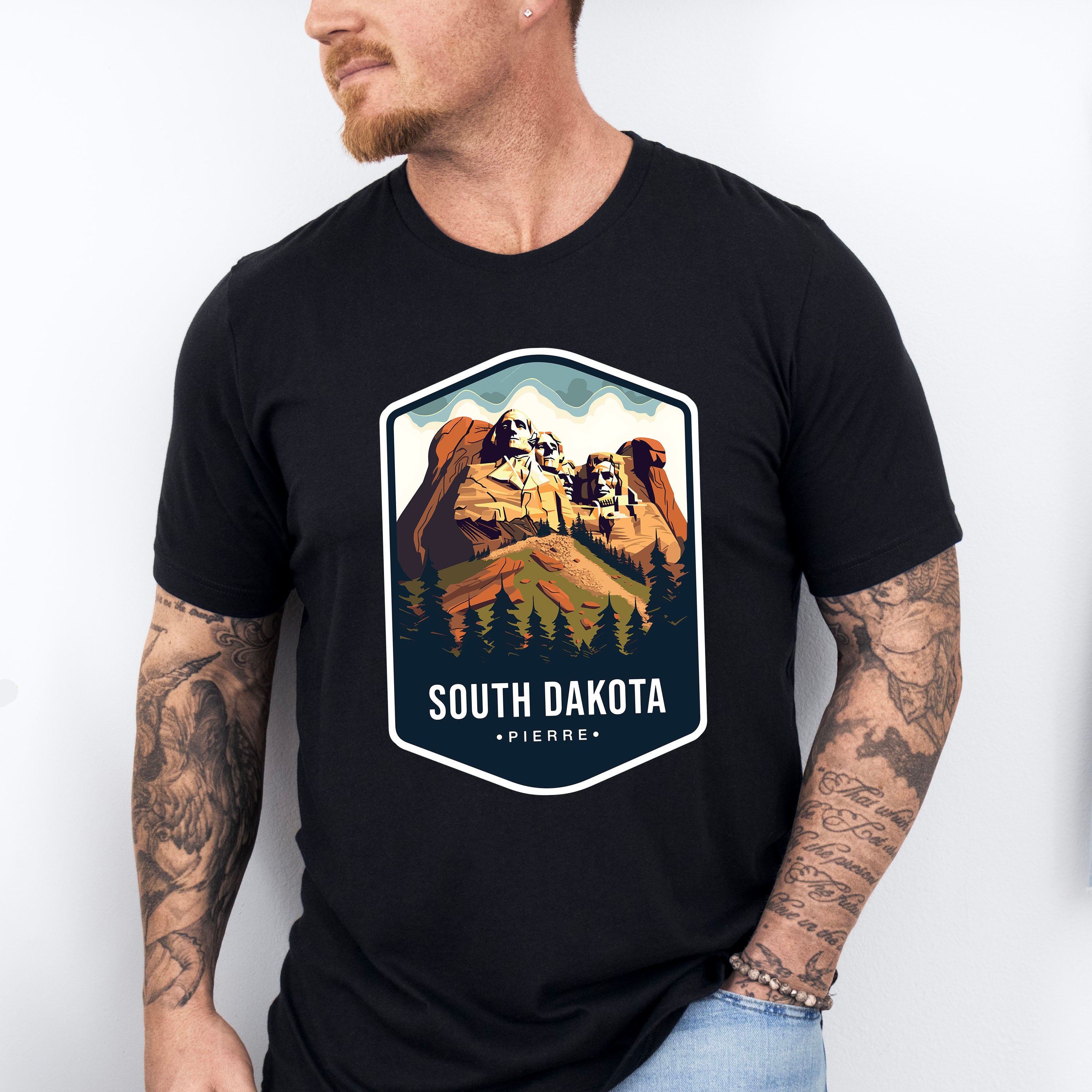 South Dakota Pierre - States &amp; Cities Unisex Crewneck T-Shirt Sweatshirt Hoodie