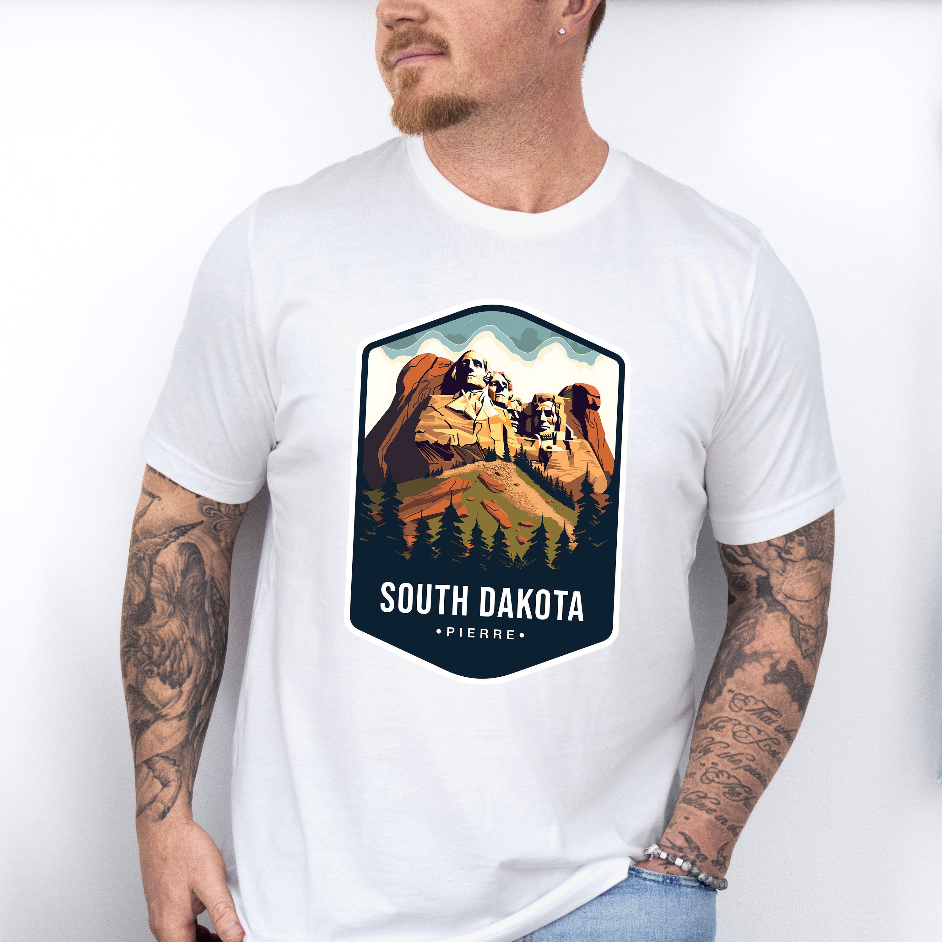South Dakota Pierre - States &amp; Cities Unisex Crewneck T-Shirt Sweatshirt Hoodie
