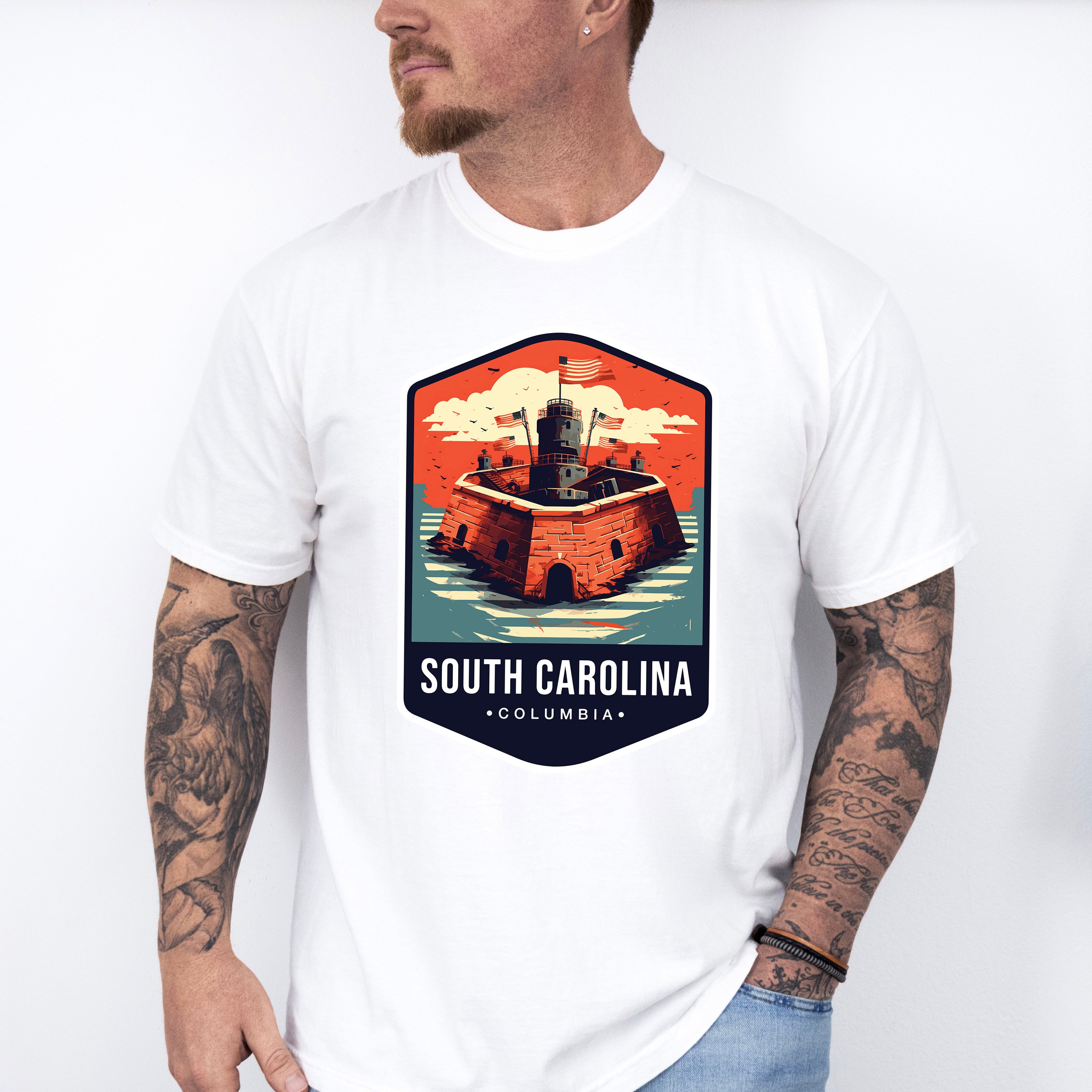 South Carolina Columbia - States &amp; Cities Unisex Crewneck T-Shirt Sweatshirt Hoodie