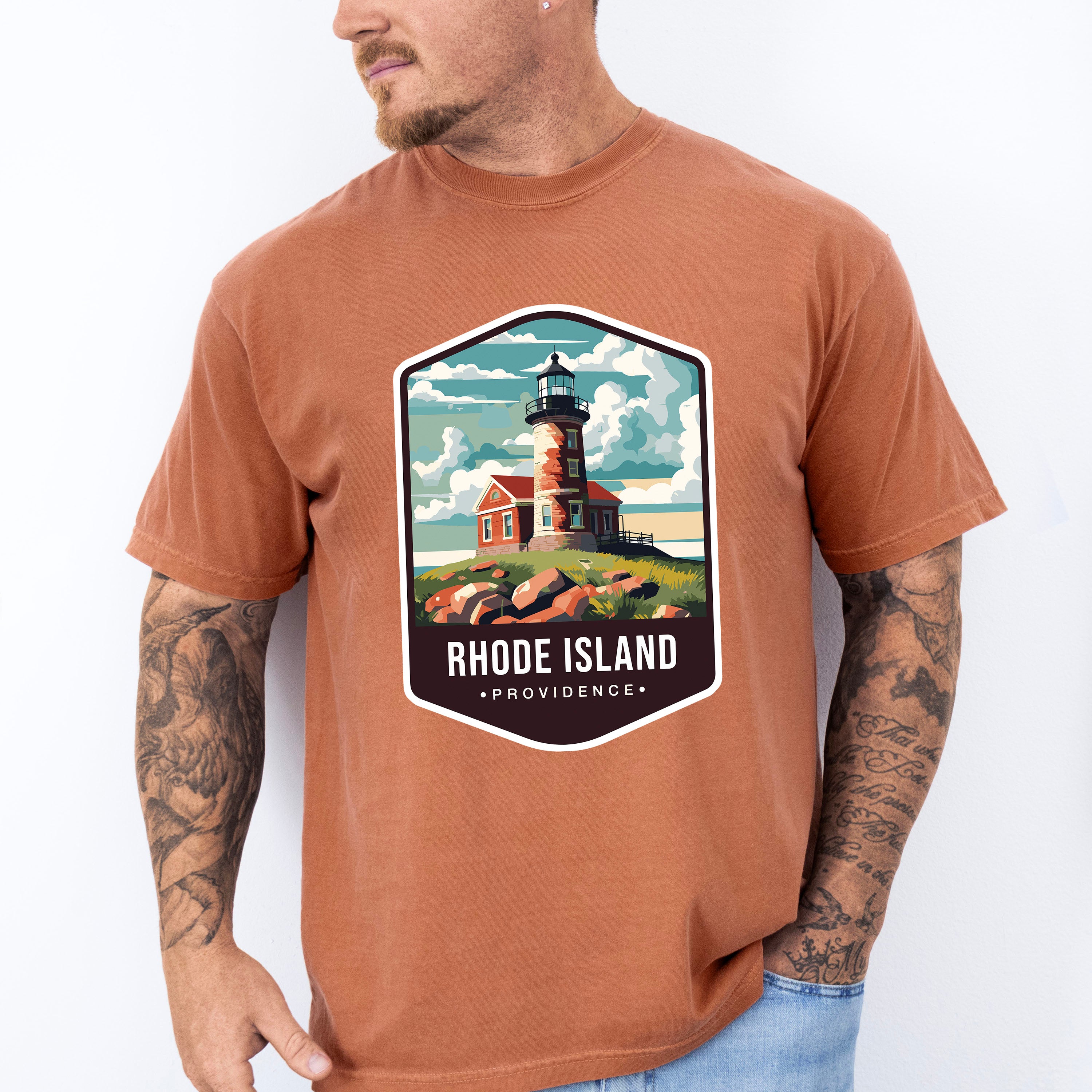 Rhode Island Providence - States &amp; Cities Unisex Crewneck T-Shirt Sweatshirt Hoodie