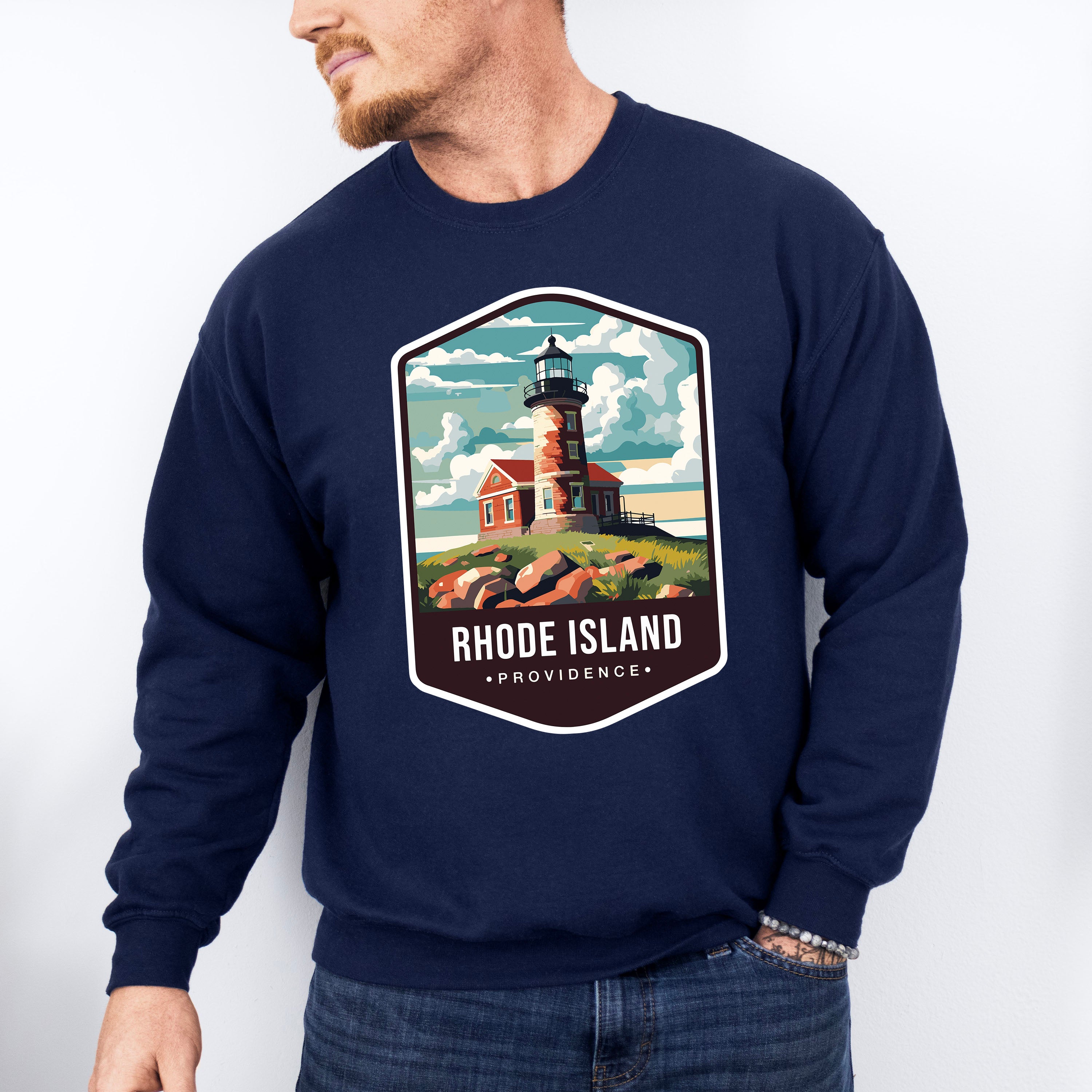 Rhode Island Providence - States &amp; Cities Unisex Crewneck T-Shirt Sweatshirt Hoodie
