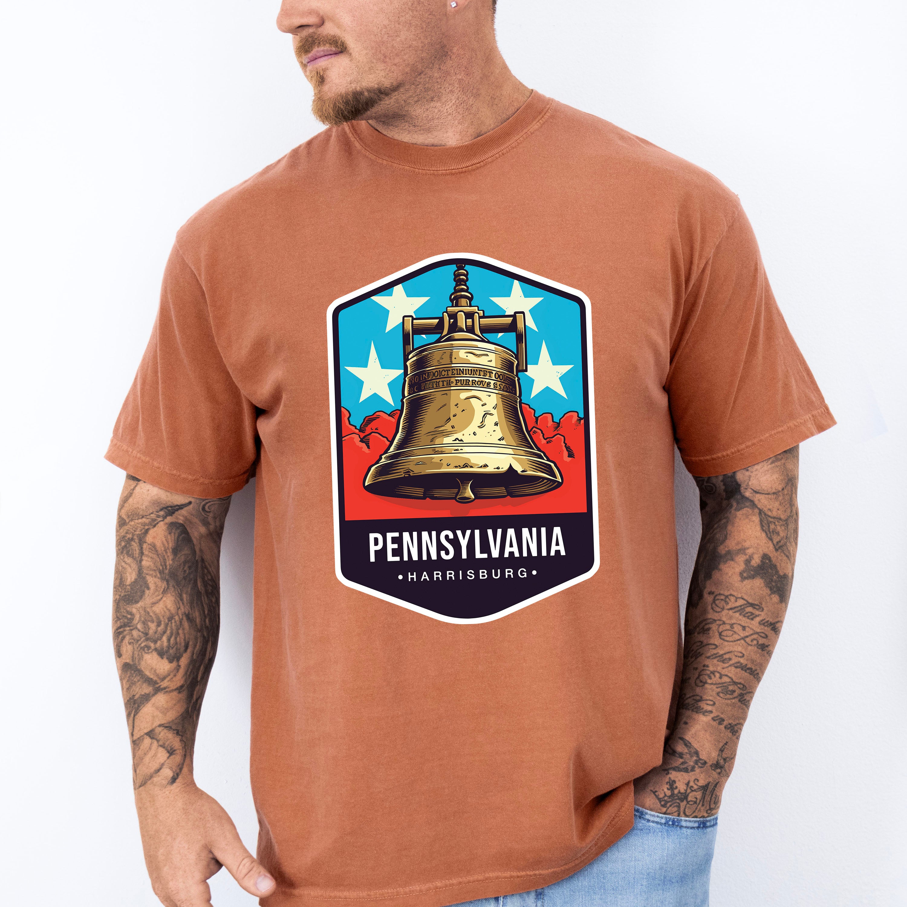 Pennsylvania Harrisburg - States &amp; Cities Unisex Crewneck T-Shirt Sweatshirt Hoodie