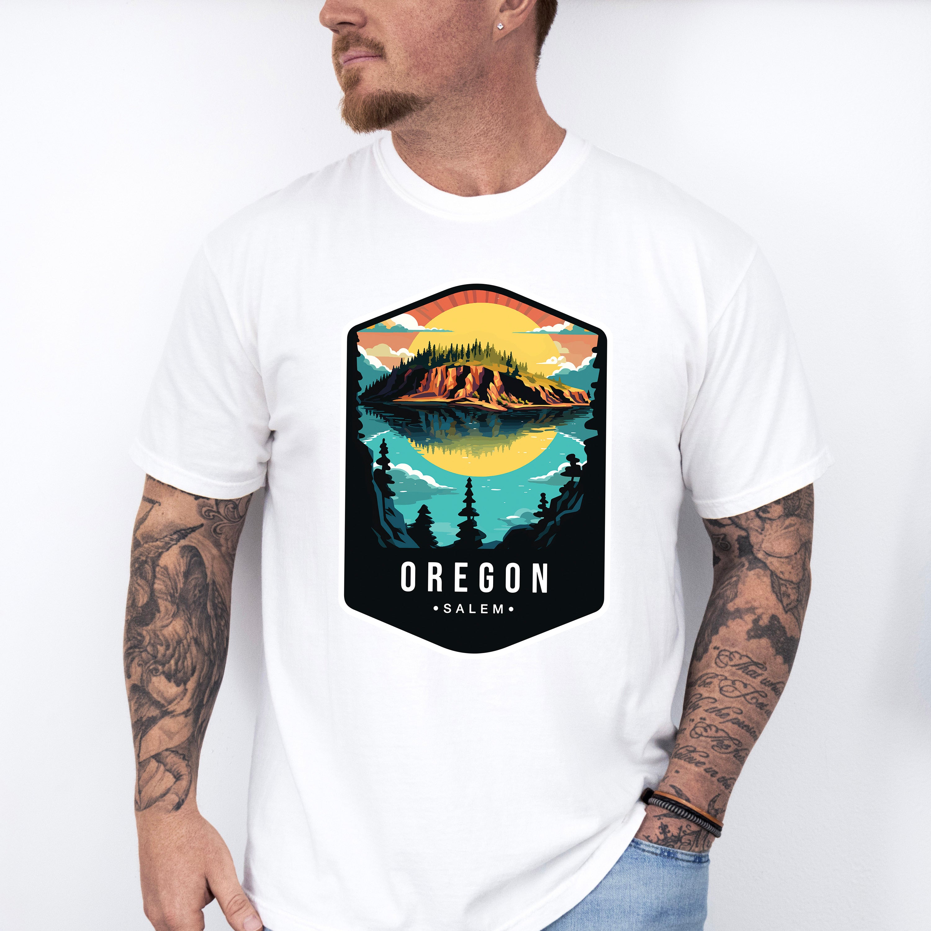 Oregon Salem - States &amp; Cities Unisex Crewneck T-Shirt Sweatshirt Hoodie