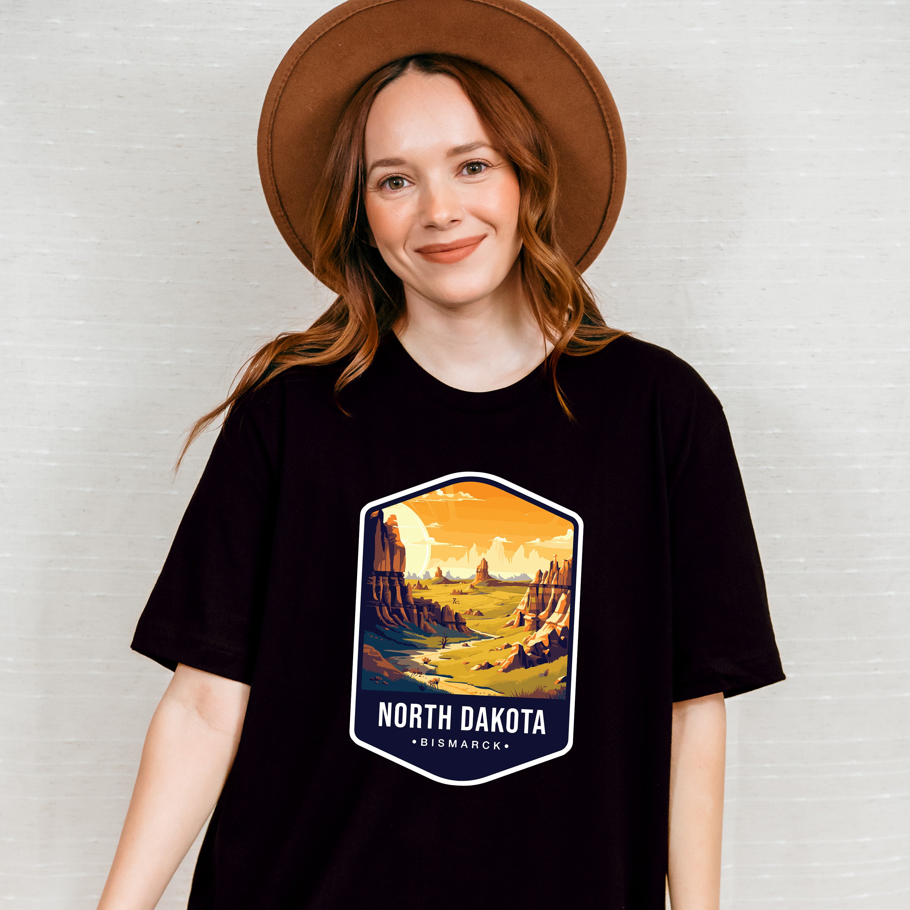 North Dakota Bismarck - States &amp; Cities Unisex Crewneck T-Shirt Sweatshirt Hoodie