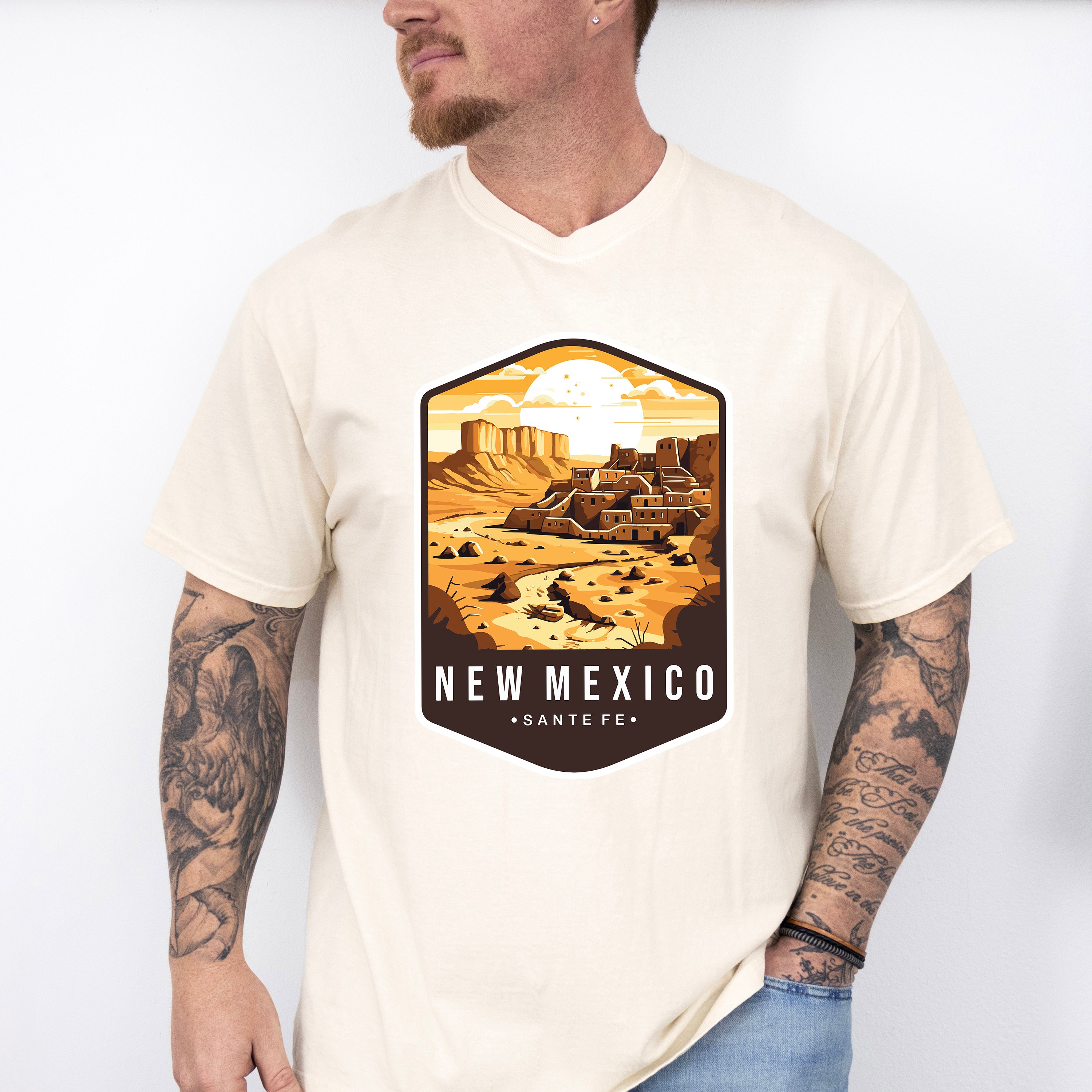 New Mexico Santa Fe - States &amp; Cities Unisex Crewneck T-Shirt Sweatshirt Hoodie