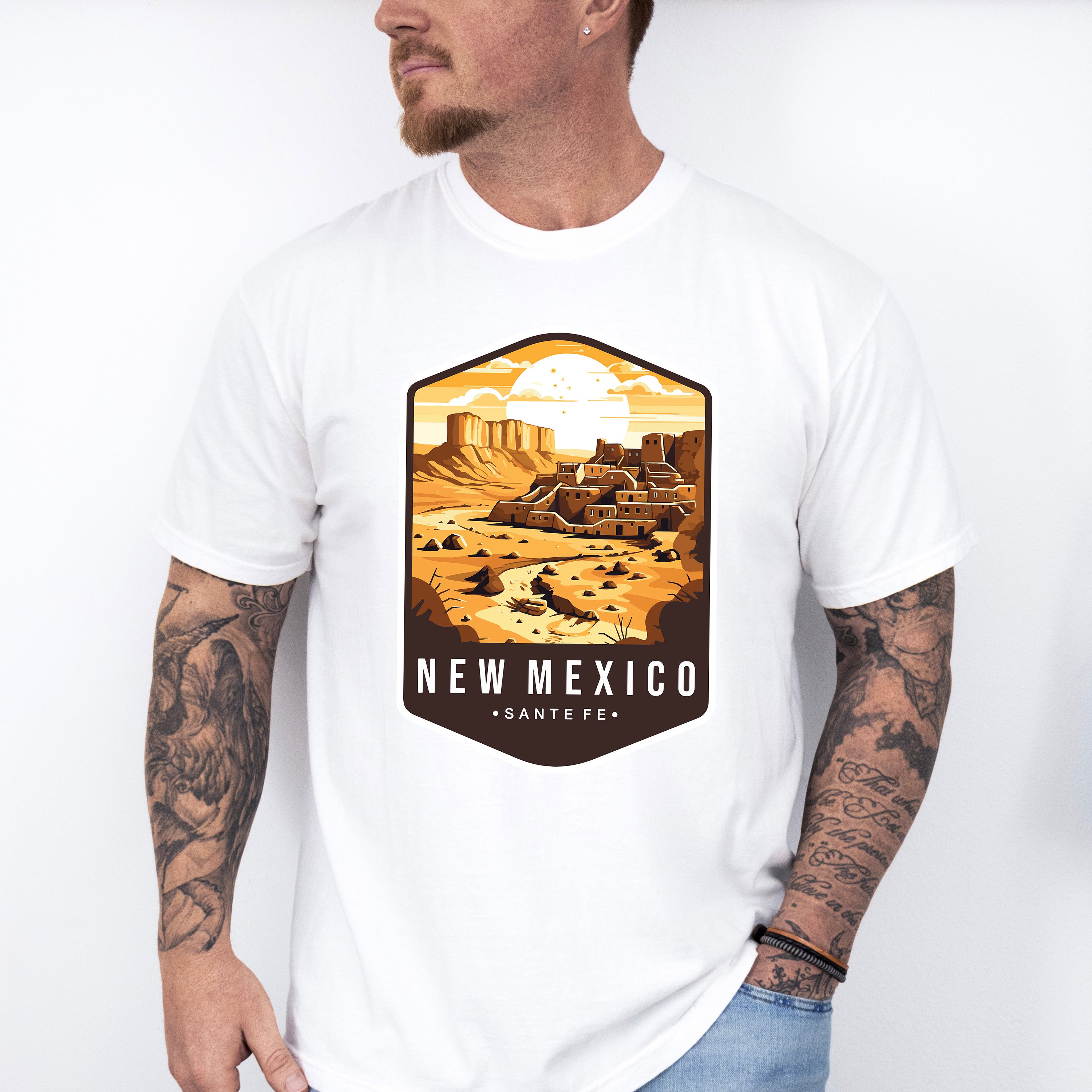 New Mexico Santa Fe - States &amp; Cities Unisex Crewneck T-Shirt Sweatshirt Hoodie