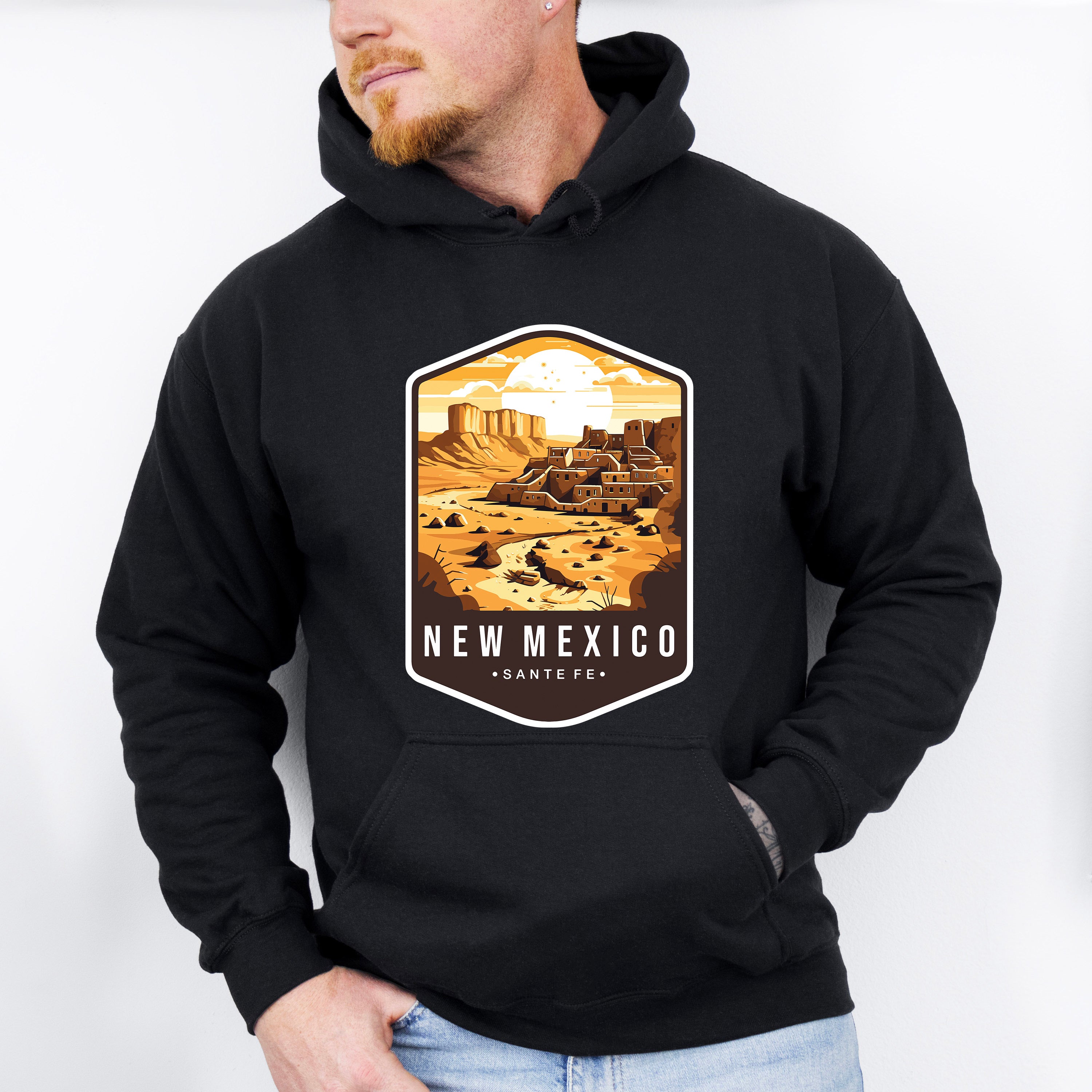 New Mexico Santa Fe - States &amp; Cities Unisex Crewneck T-Shirt Sweatshirt Hoodie