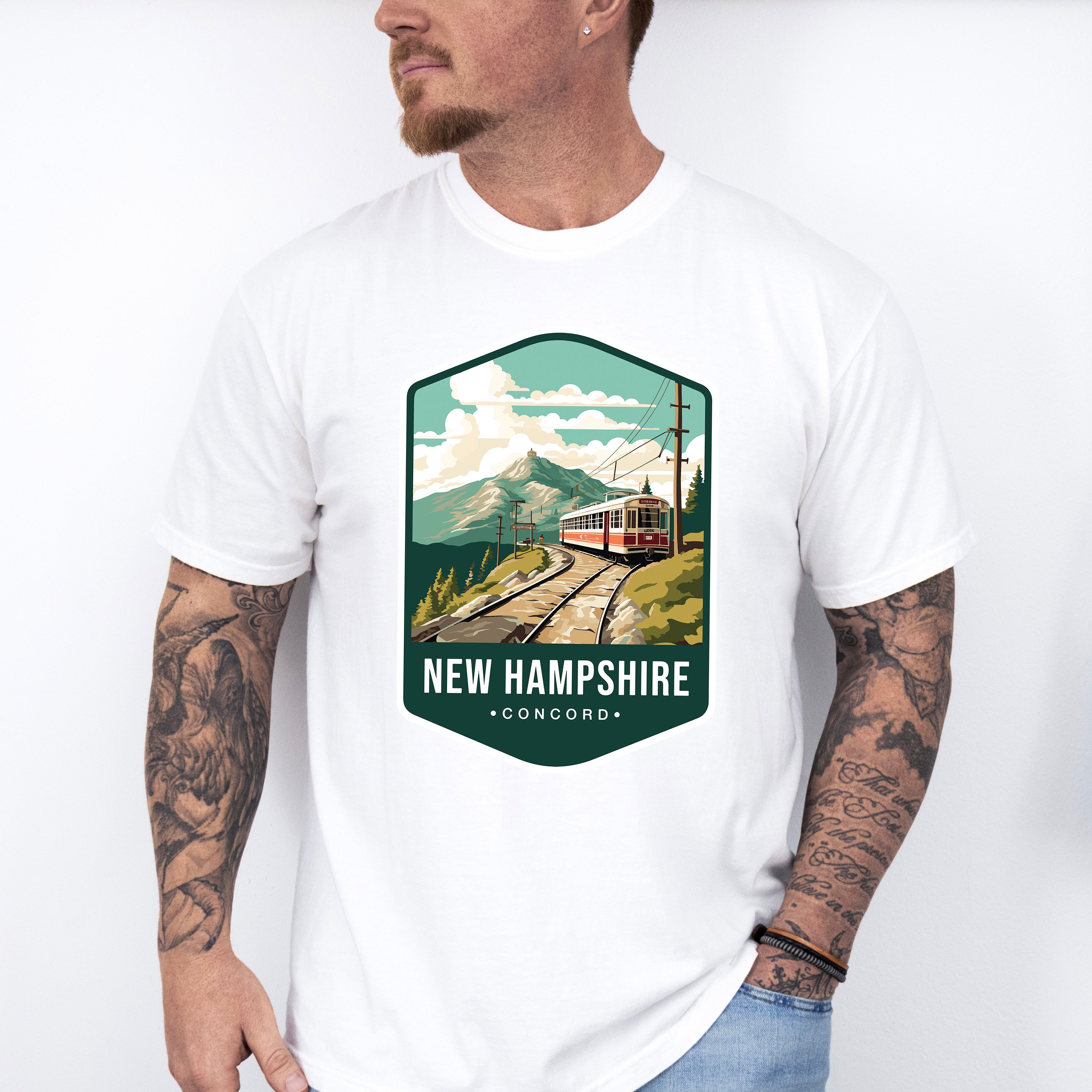 New Hampshire Concord - States &amp; Cities Unisex Crewneck T-Shirt Sweatshirt Hoodie