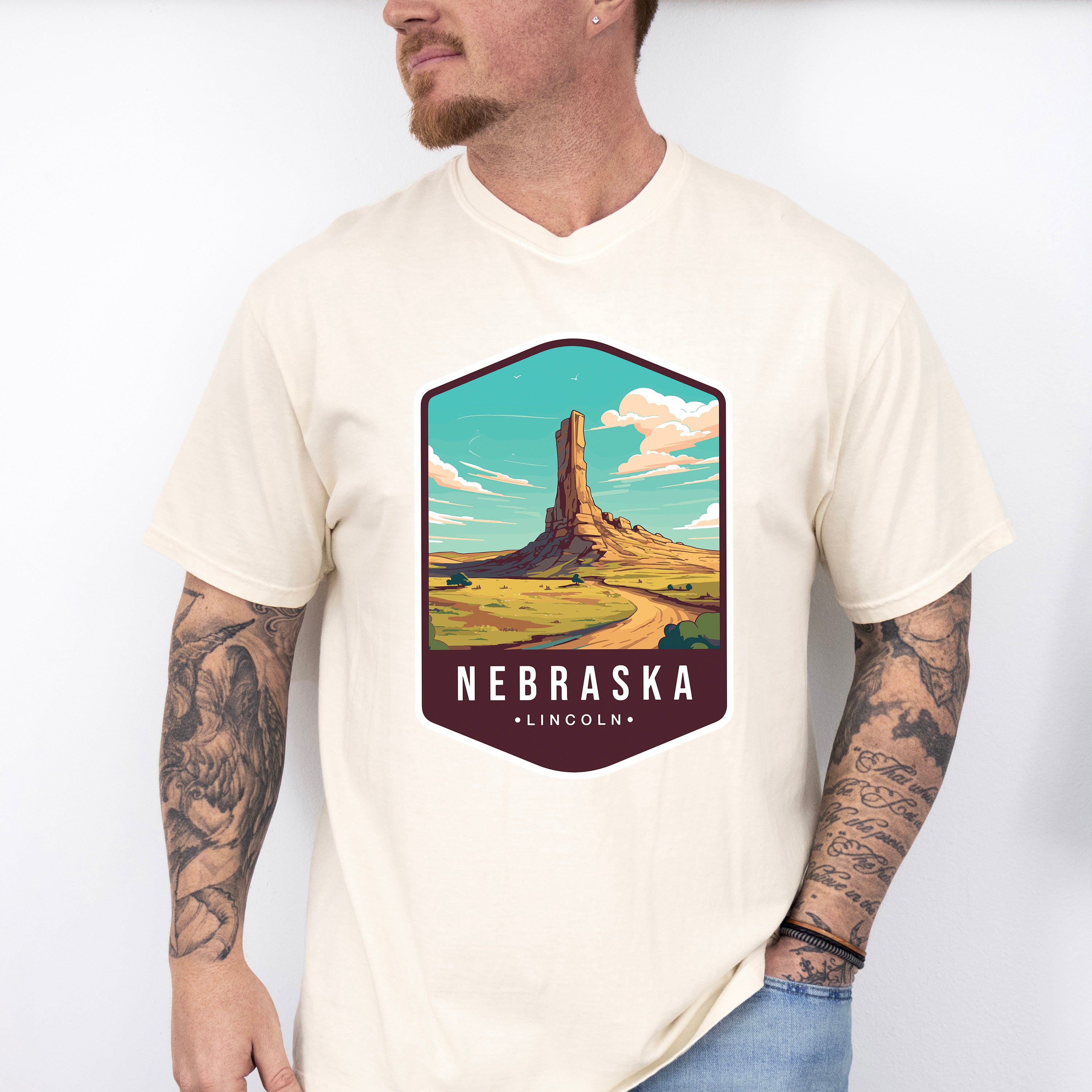 Nebraska Lincoln - States &amp; Cities Unisex Crewneck T-Shirt Sweatshirt Hoodie