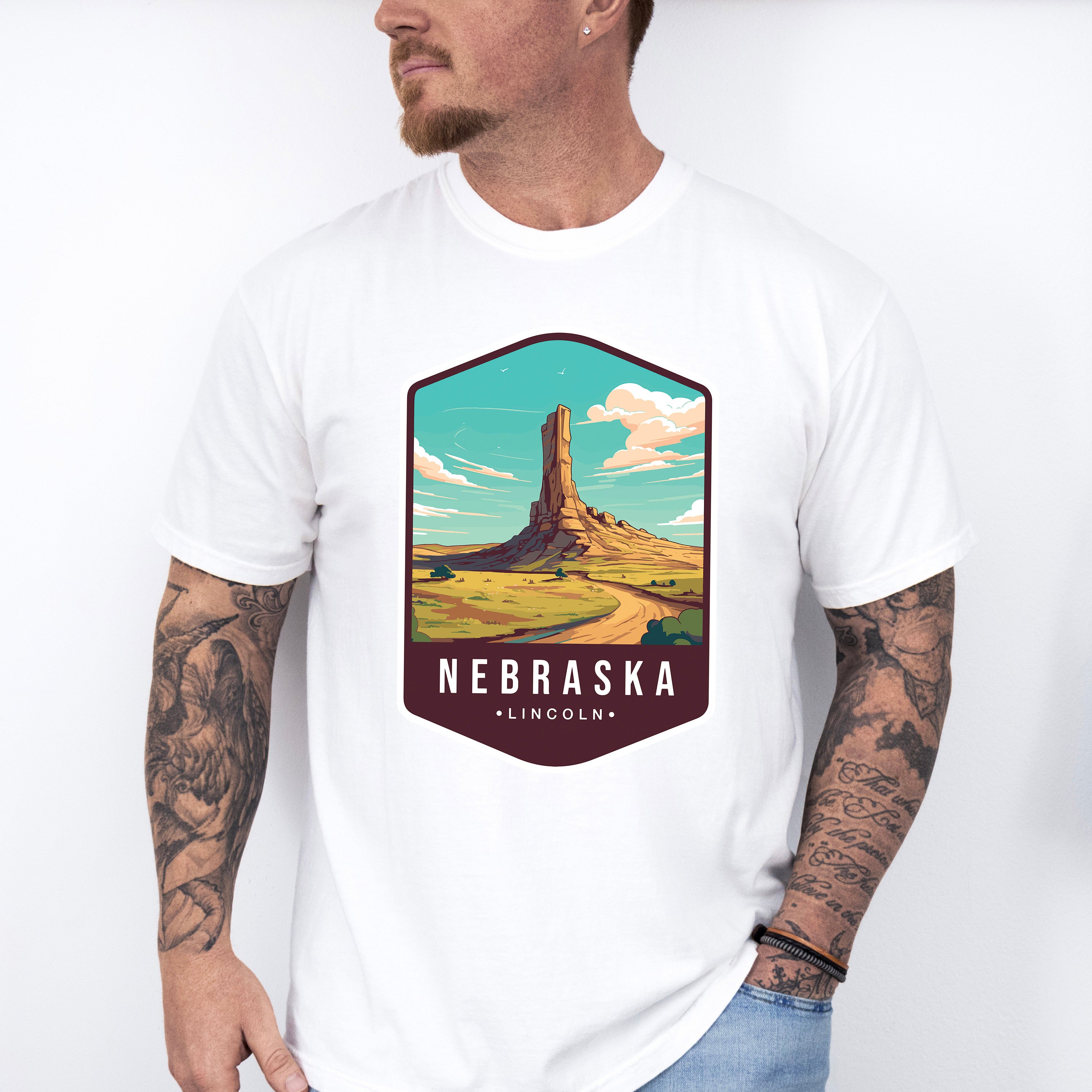 Nebraska Lincoln - States &amp; Cities Unisex Crewneck T-Shirt Sweatshirt Hoodie