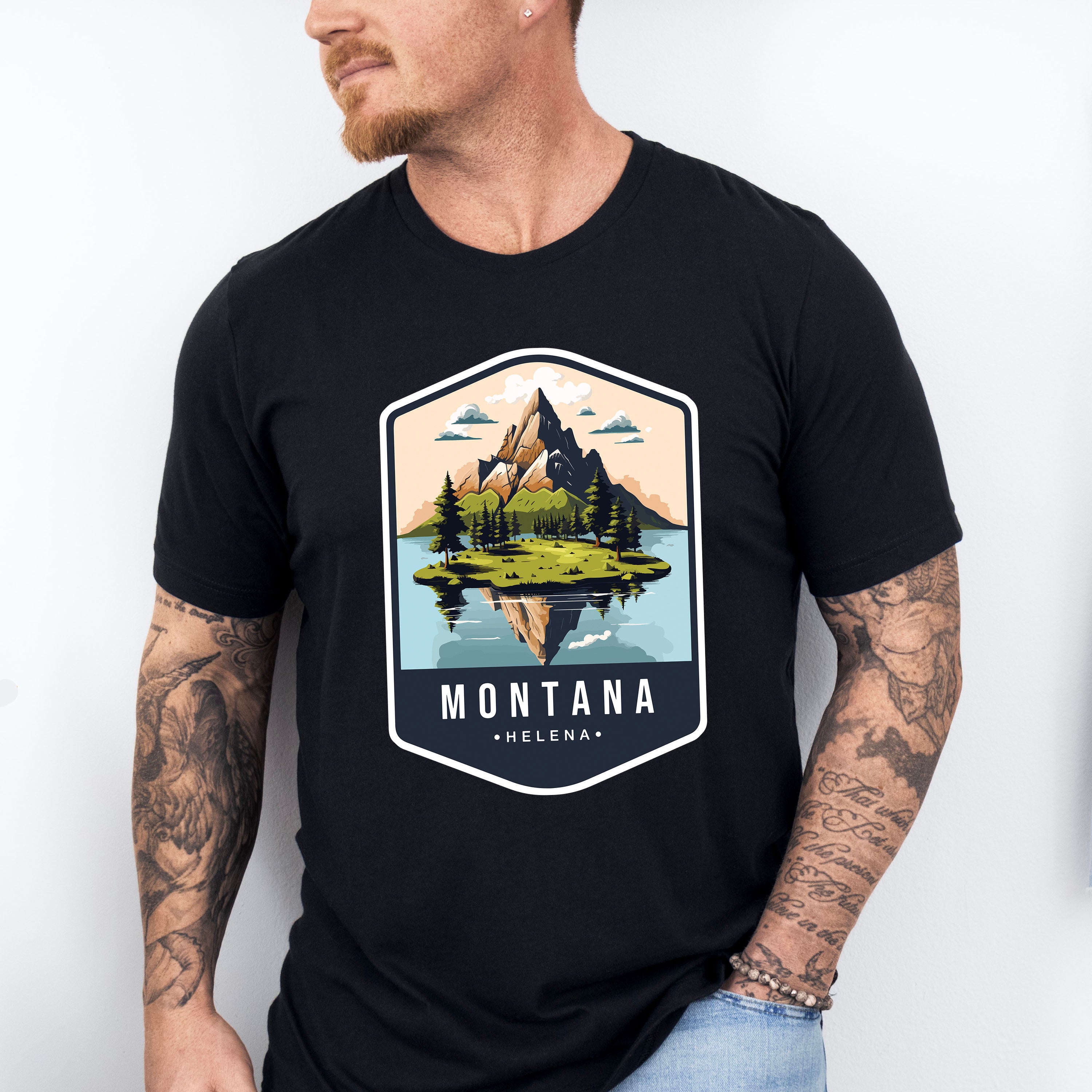 Montana Helena - States &amp; Cities Unisex Crewneck T-Shirt Sweatshirt Hoodie