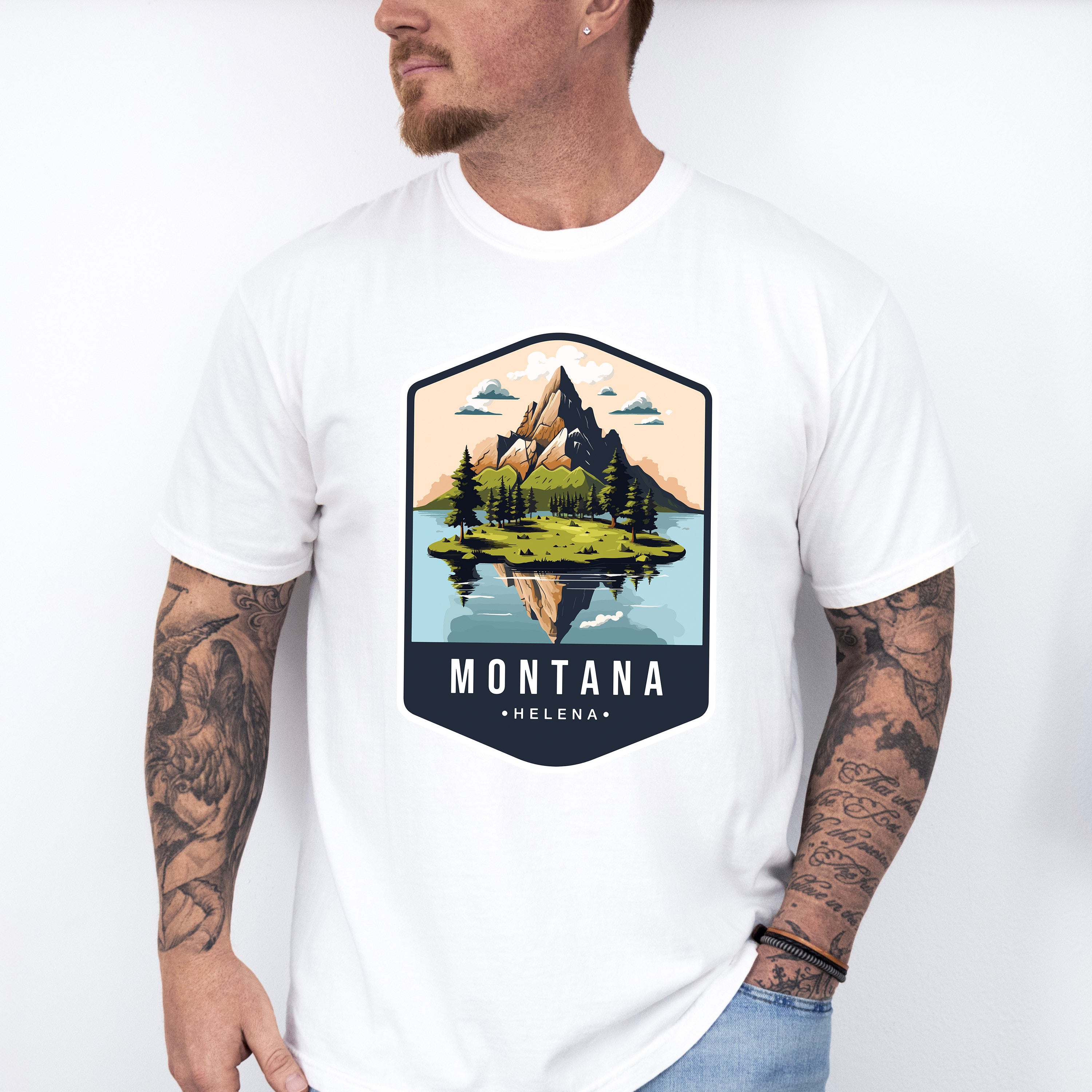 Montana Helena - States &amp; Cities Unisex Crewneck T-Shirt Sweatshirt Hoodie