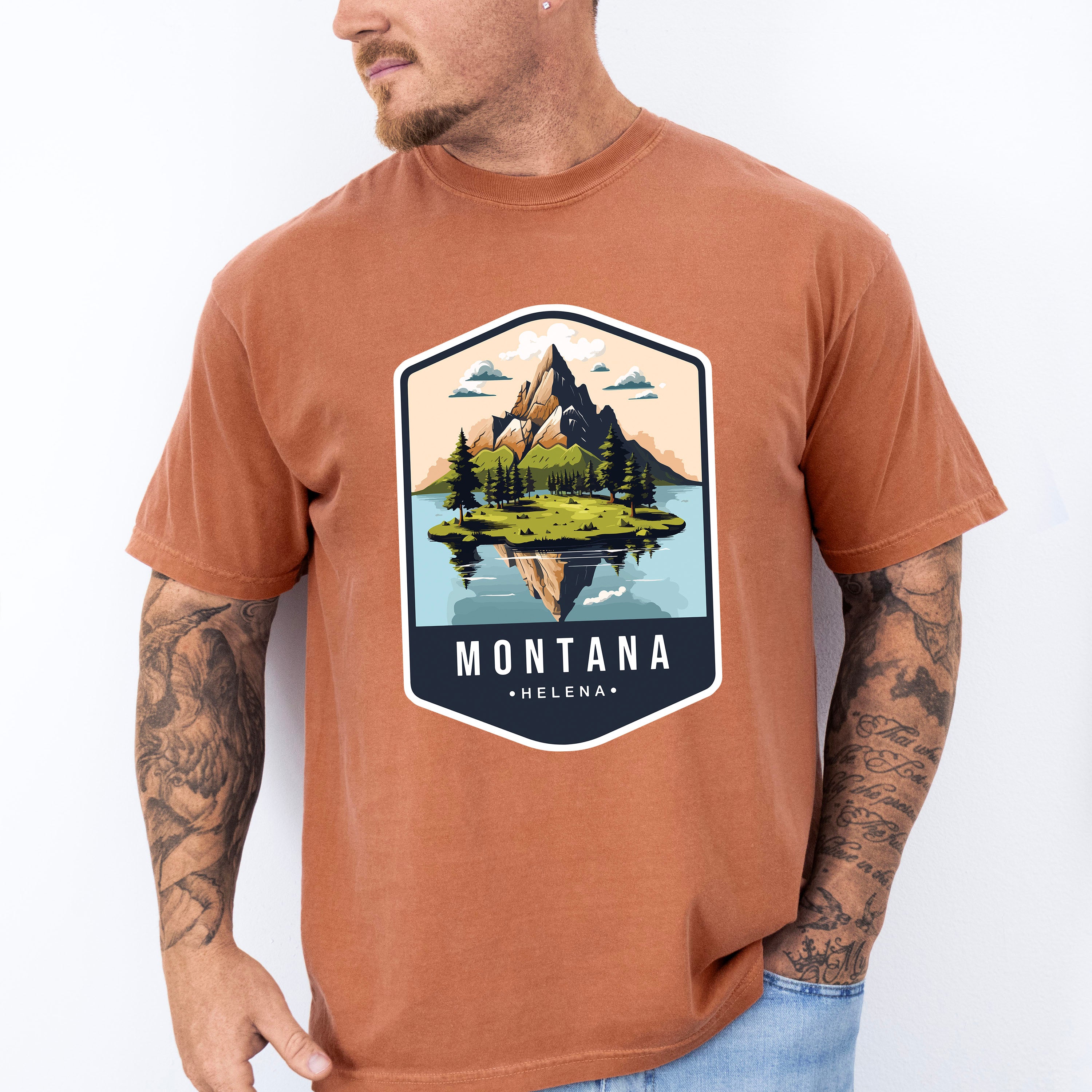 Montana Helena - States &amp; Cities Unisex Crewneck T-Shirt Sweatshirt Hoodie