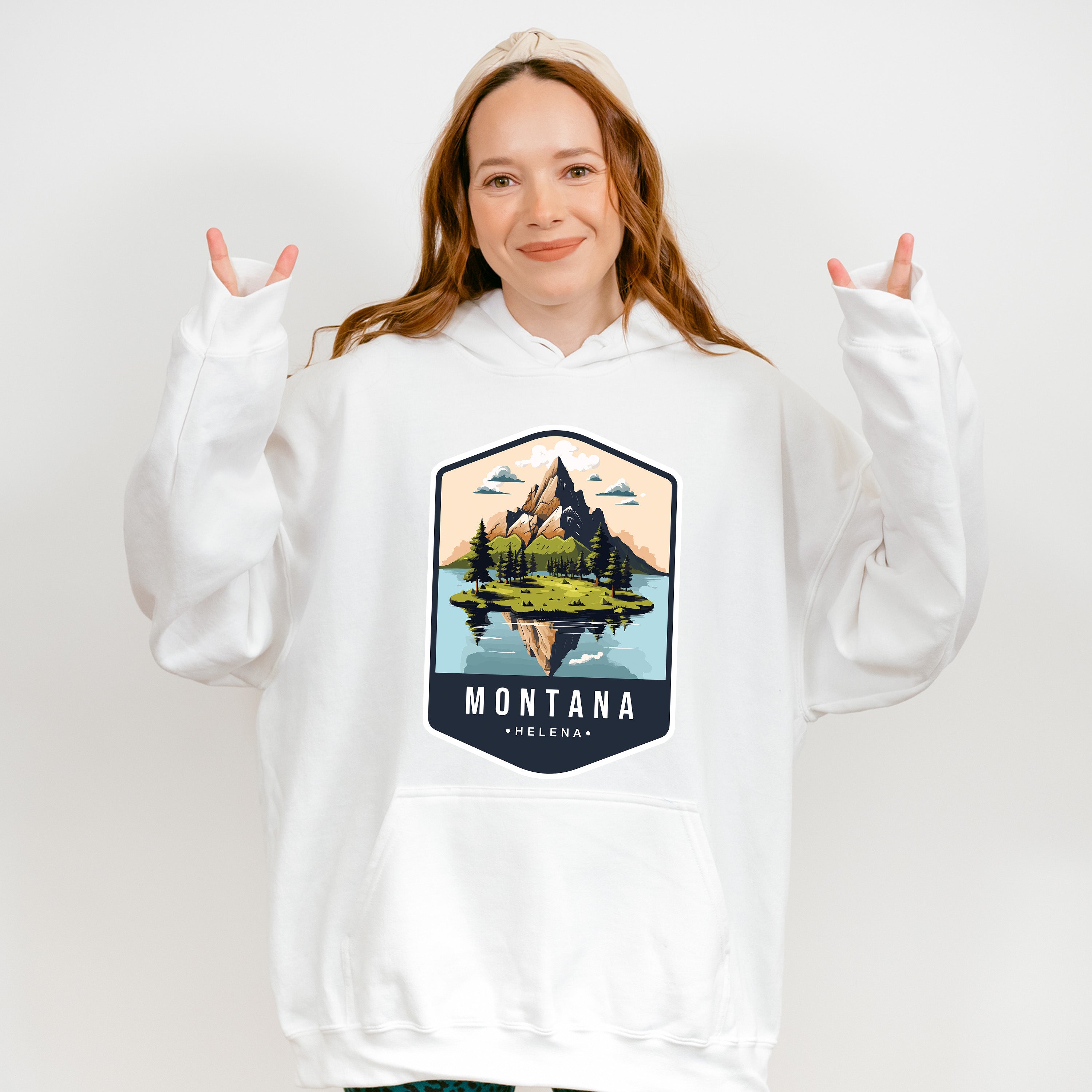 Montana Helena - States &amp; Cities Unisex Crewneck T-Shirt Sweatshirt Hoodie