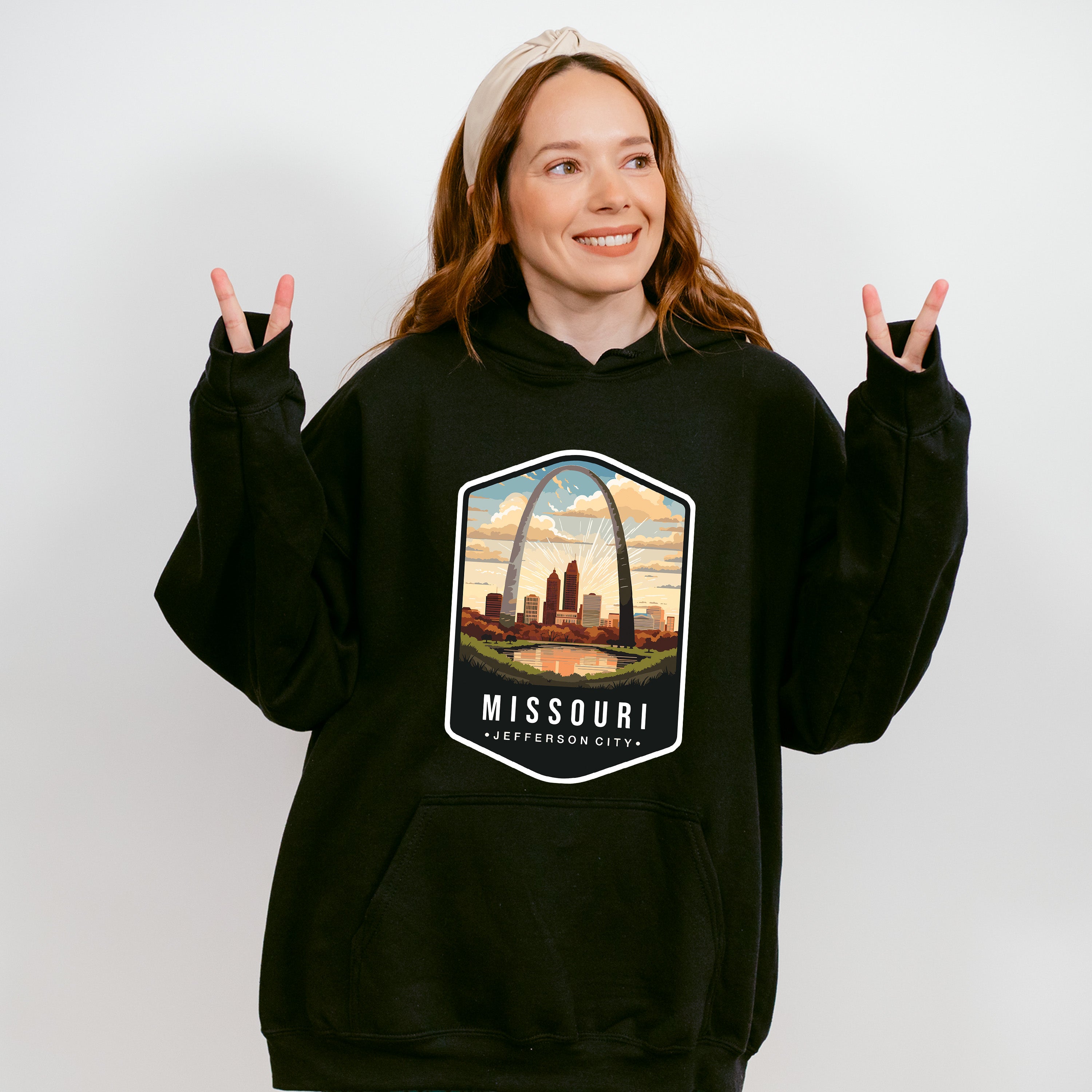 Missouri Jefferson City - States &amp; Cities Unisex Crewneck T-Shirt Sweatshirt Hoodie