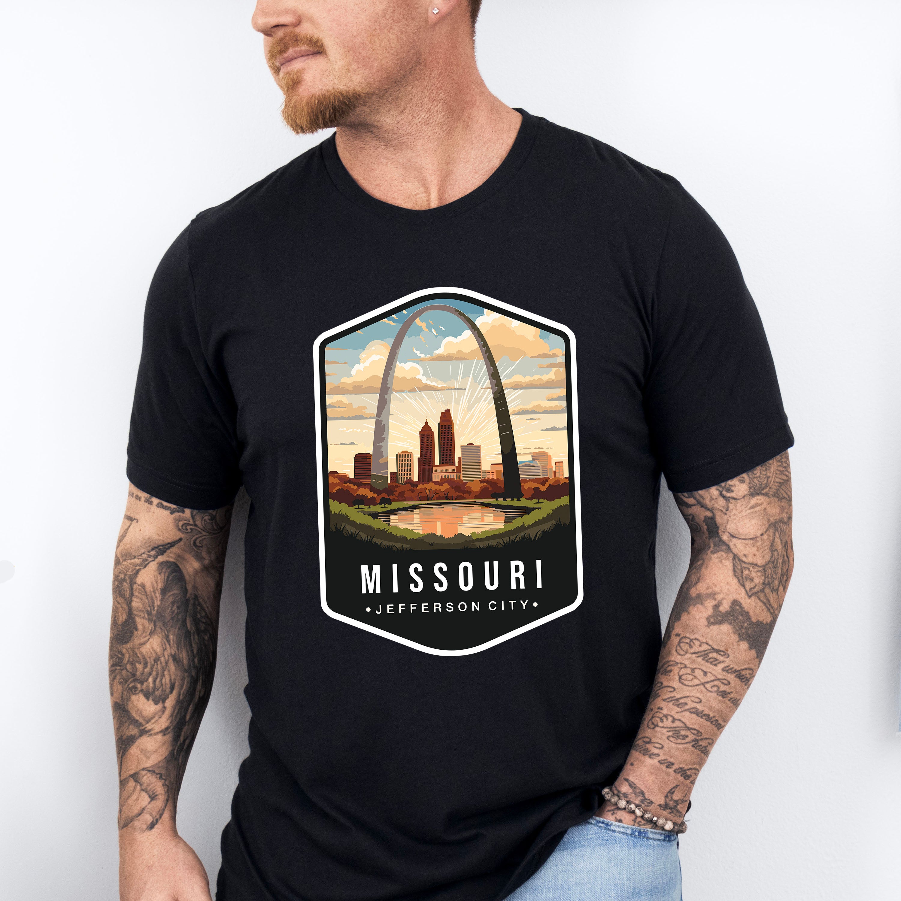 Missouri Jefferson City - States &amp; Cities Unisex Crewneck T-Shirt Sweatshirt Hoodie