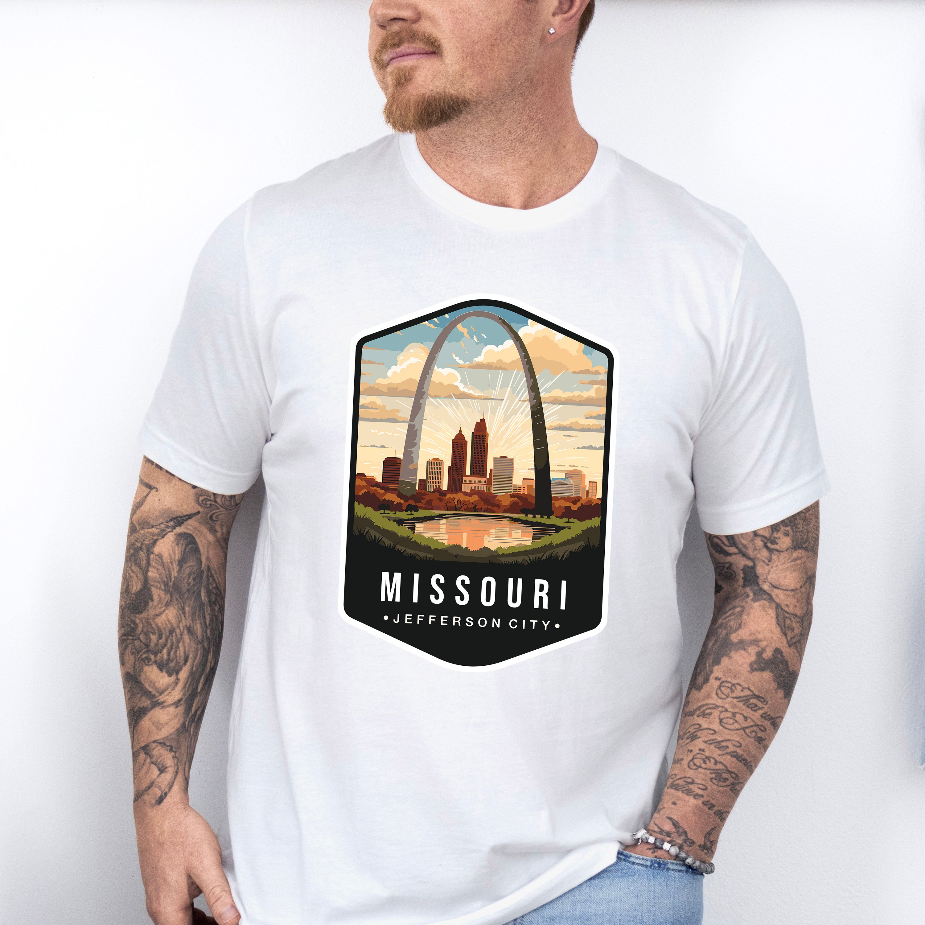 Missouri Jefferson City - States &amp; Cities Unisex Crewneck T-Shirt Sweatshirt Hoodie